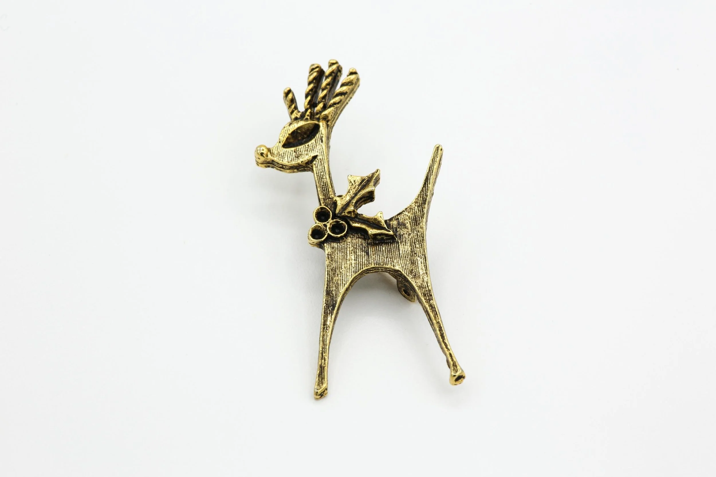 VINTAGE MID-CENTURY REINDEER BROOCH