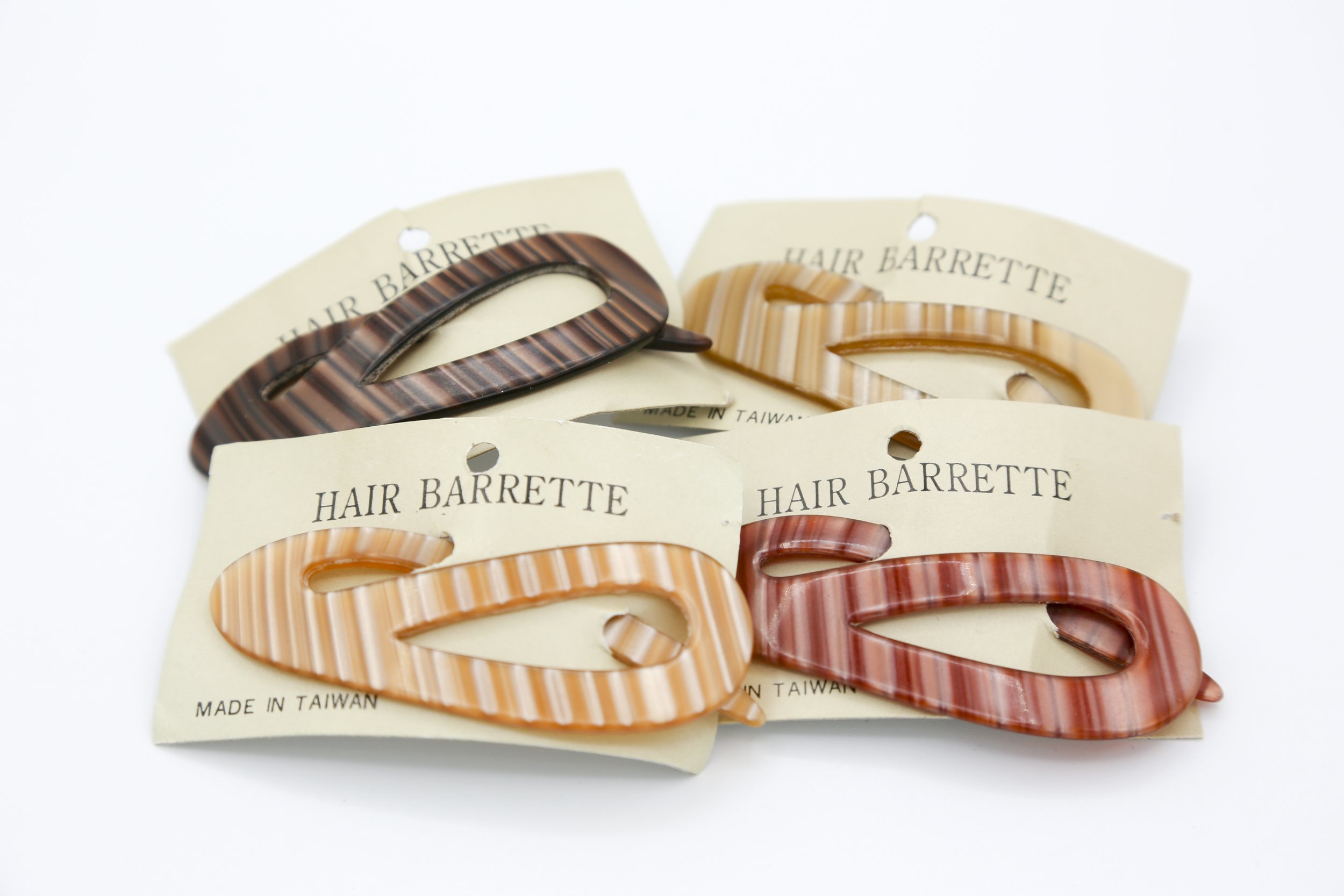 LAMINATED HAIR BARRETTES