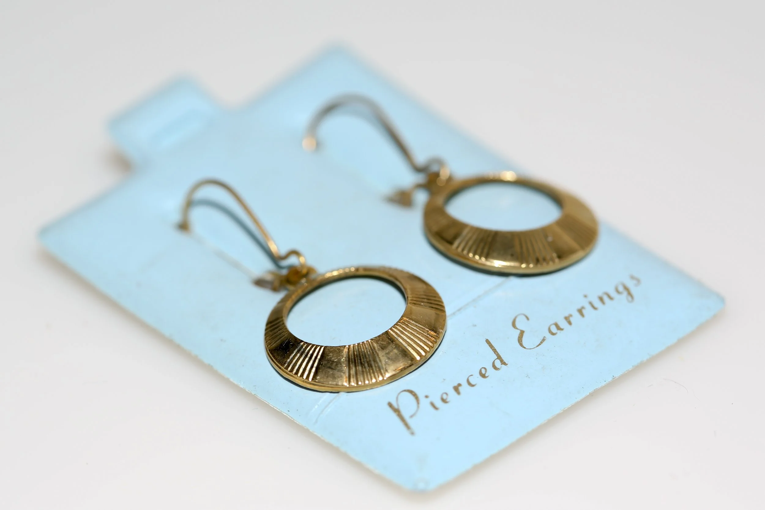 STRIPED CIRCLE DANGLES