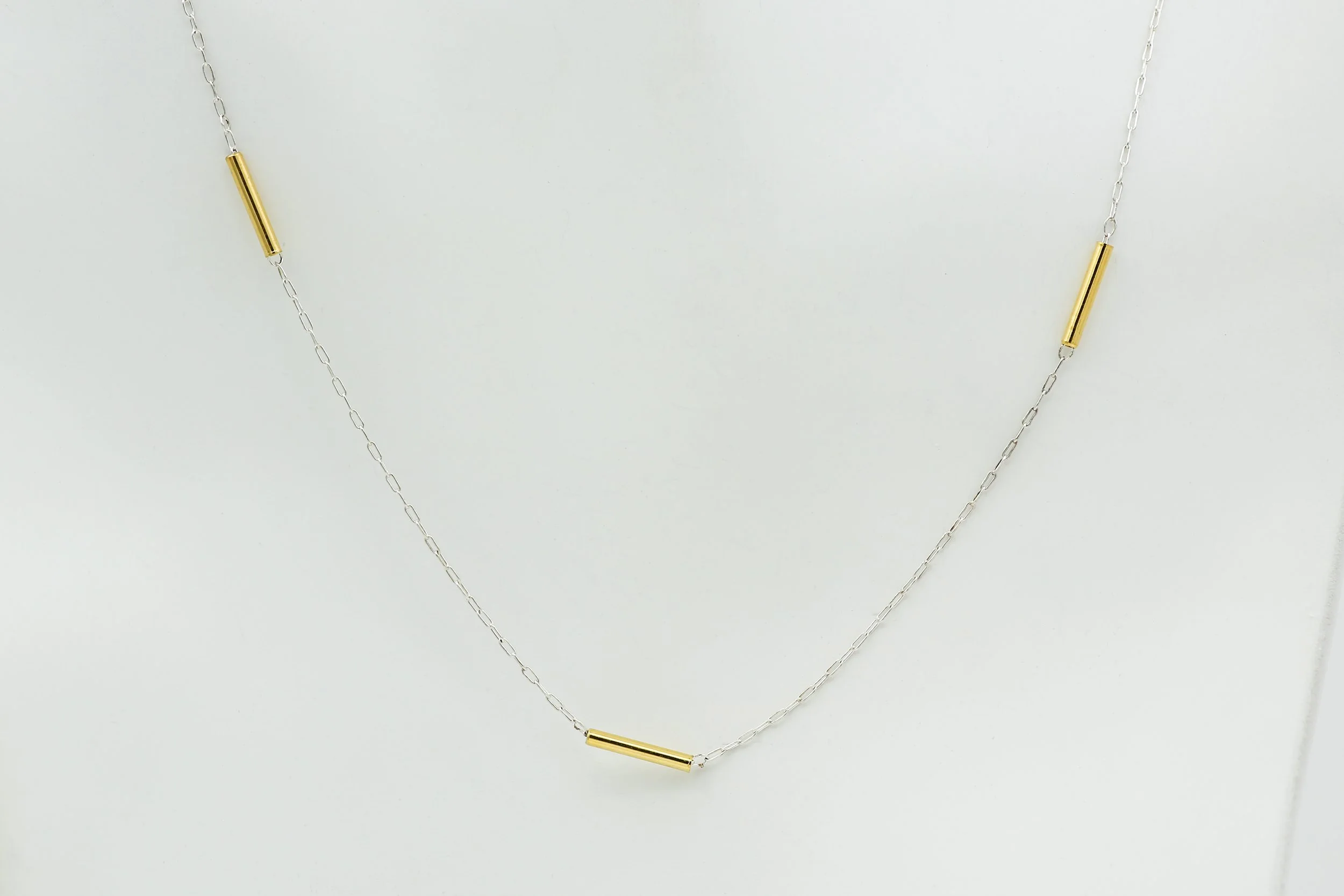 DAINTY STERLING BAR CHAIN