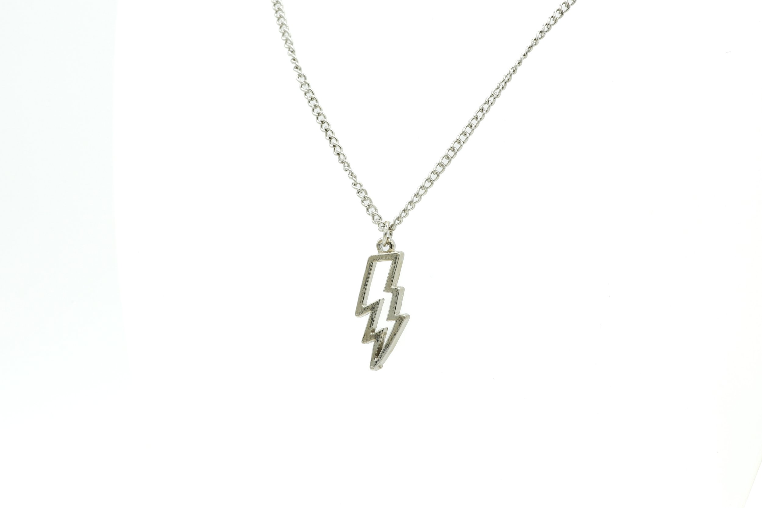 LIGHTNING BOLT OUTLINE NECKLACE