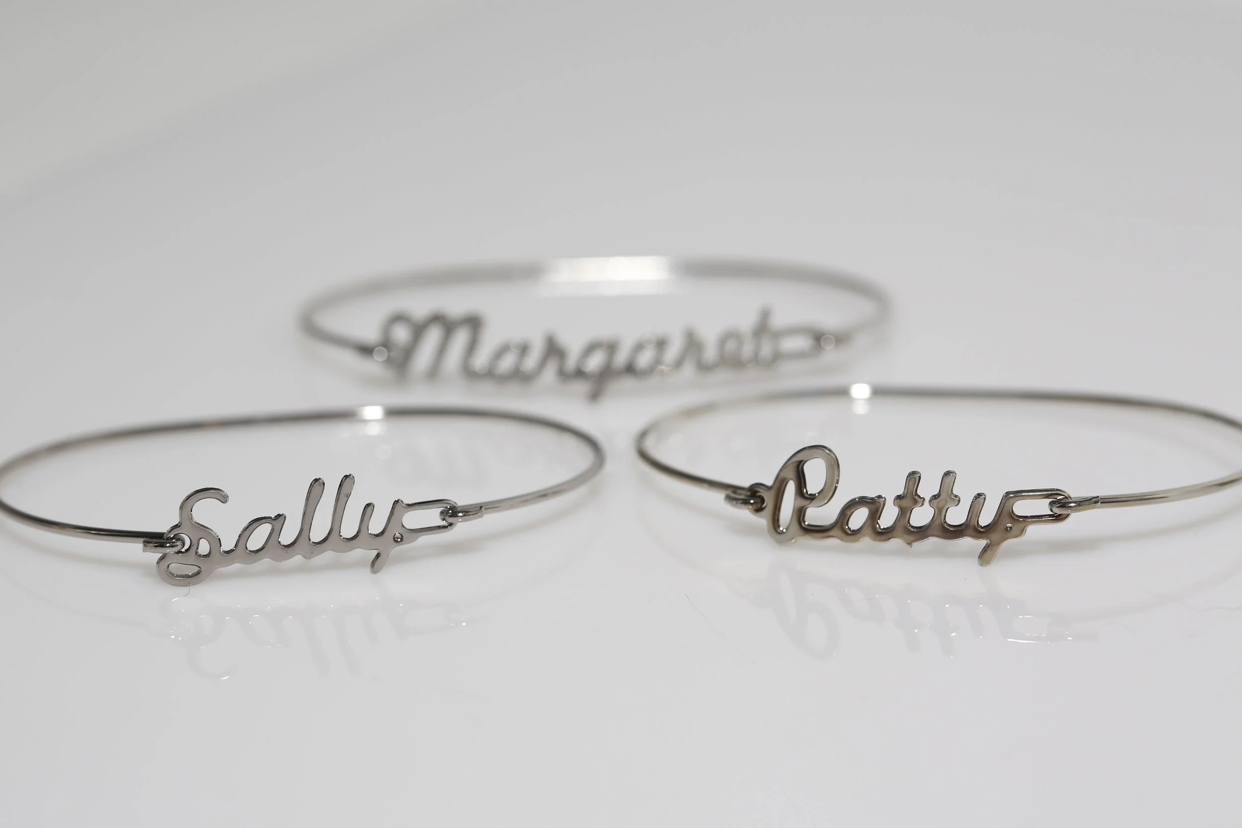 VINTAGE SCRIPT NAME BRACELETS
