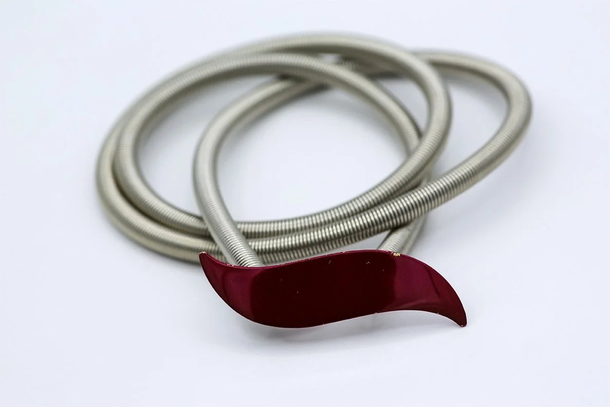 FUCHSIA WAVE COIL BELT