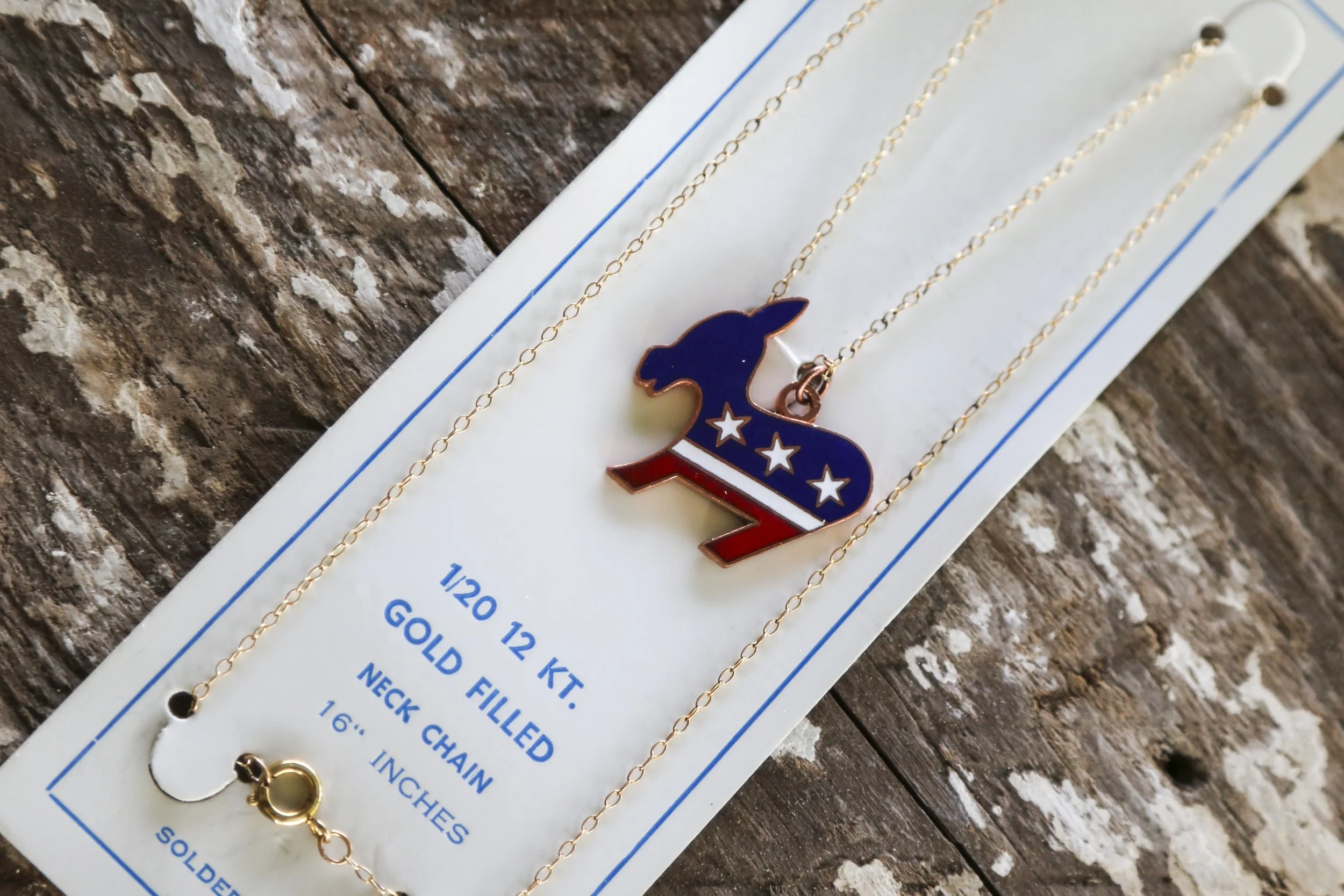DEMOCRATIC DONKEY NECKLACE