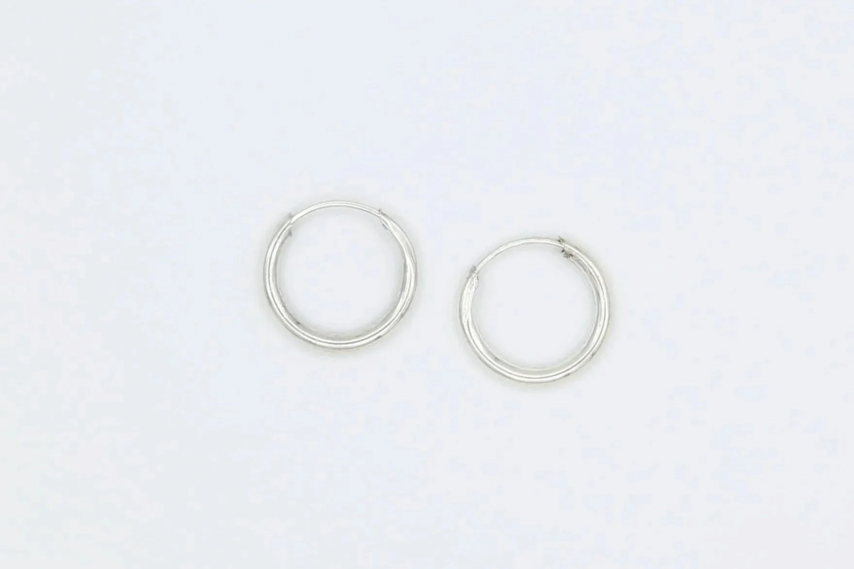 STERLING CHUNKY ENDLESS HOOPS 16 MM