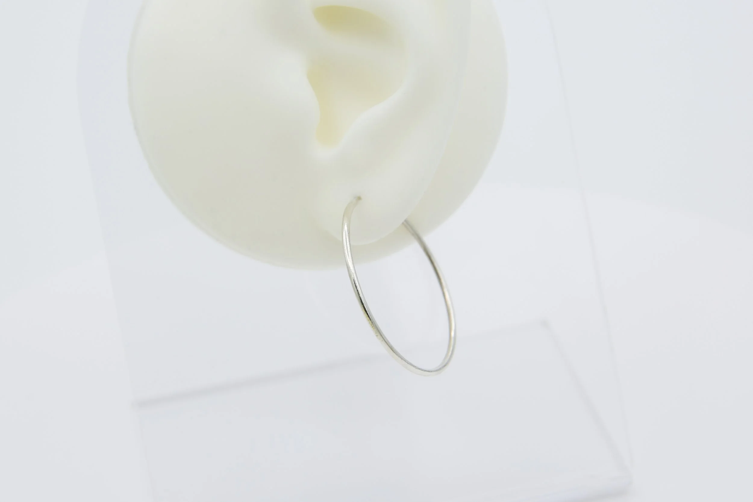 STERLING ENDLESS HOOPS 30.5 MM