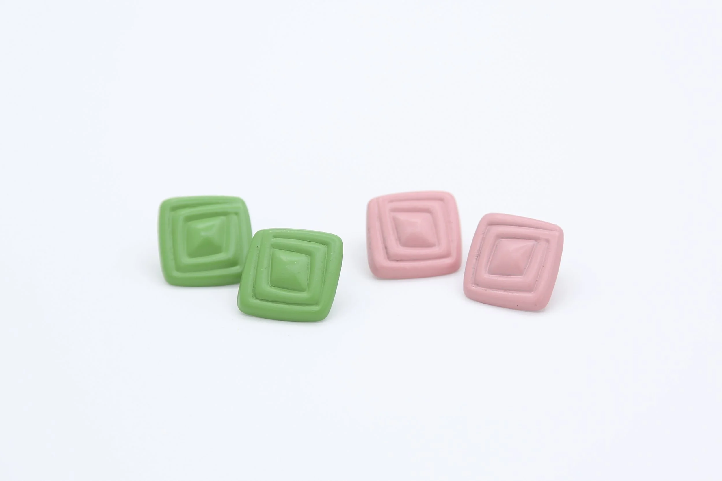 PINK OR GREEN 80s STUDS
