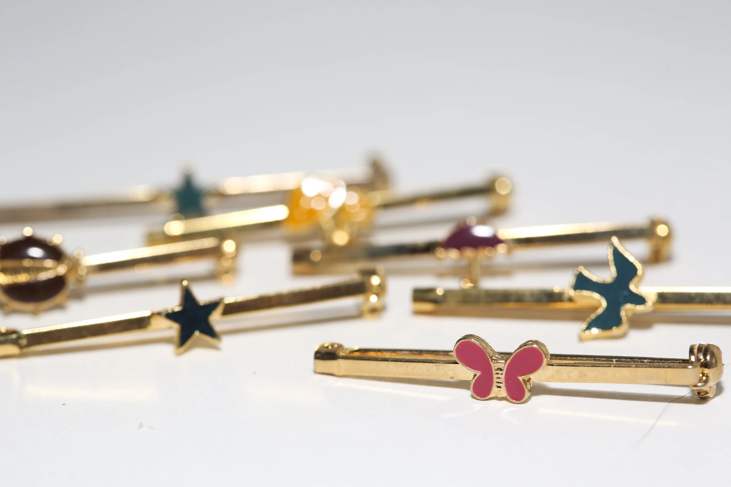 ENAMELED BAR PINS