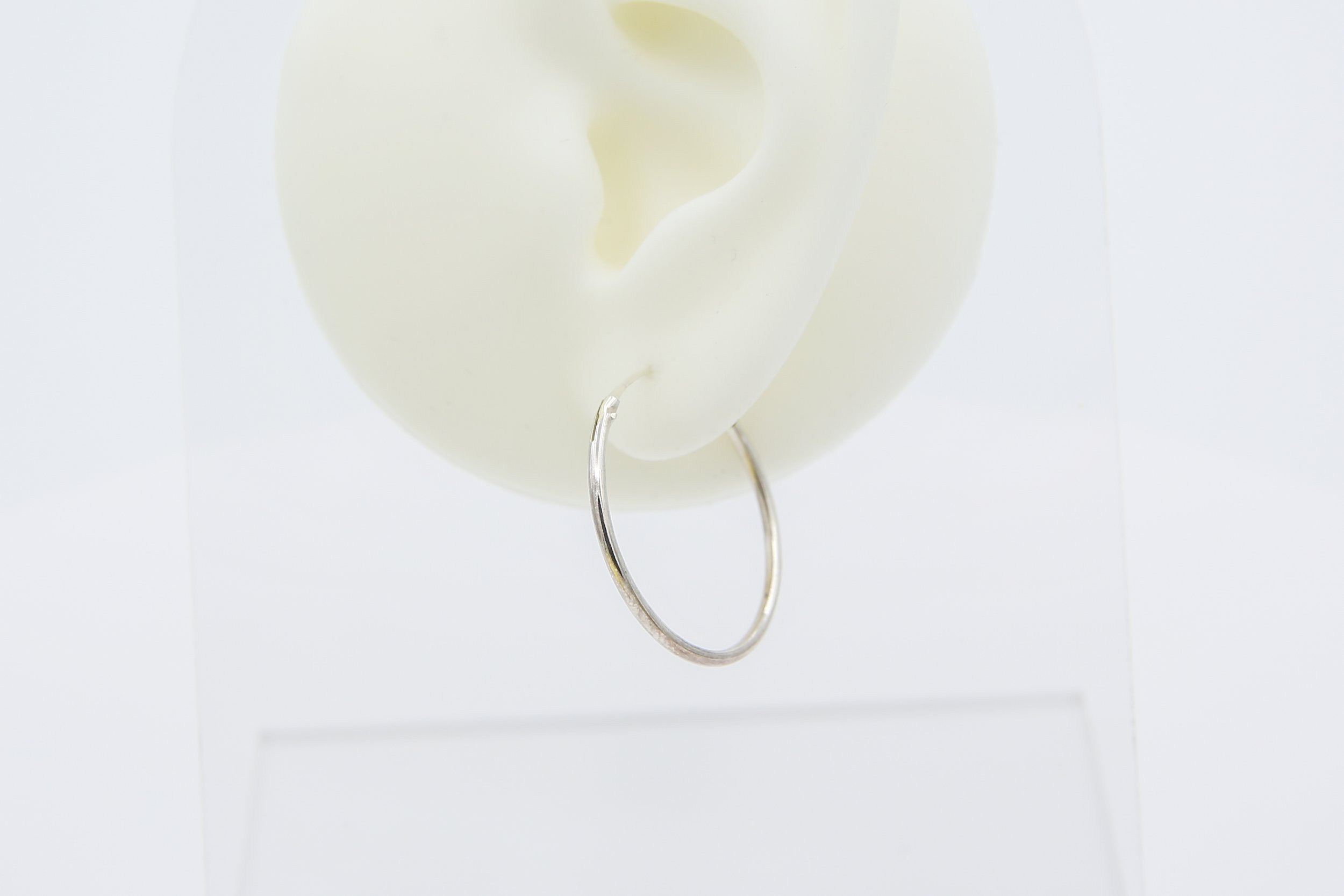 STERLING ENDLESS HOOPS 24.75 MM