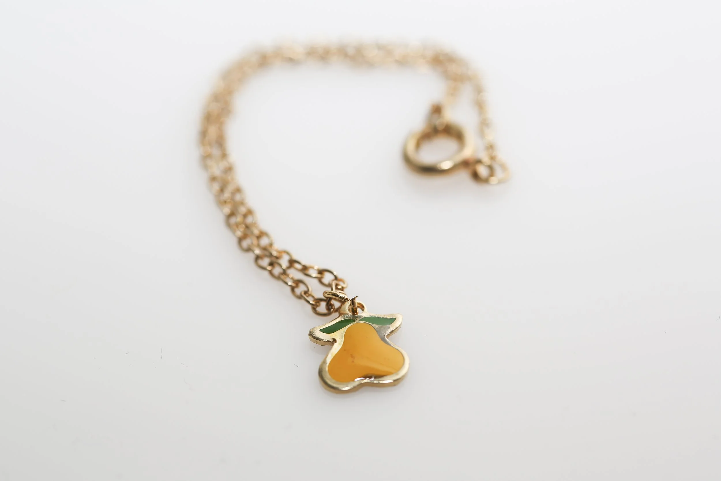 VINTAGE PEAR CHARM BRACELET
