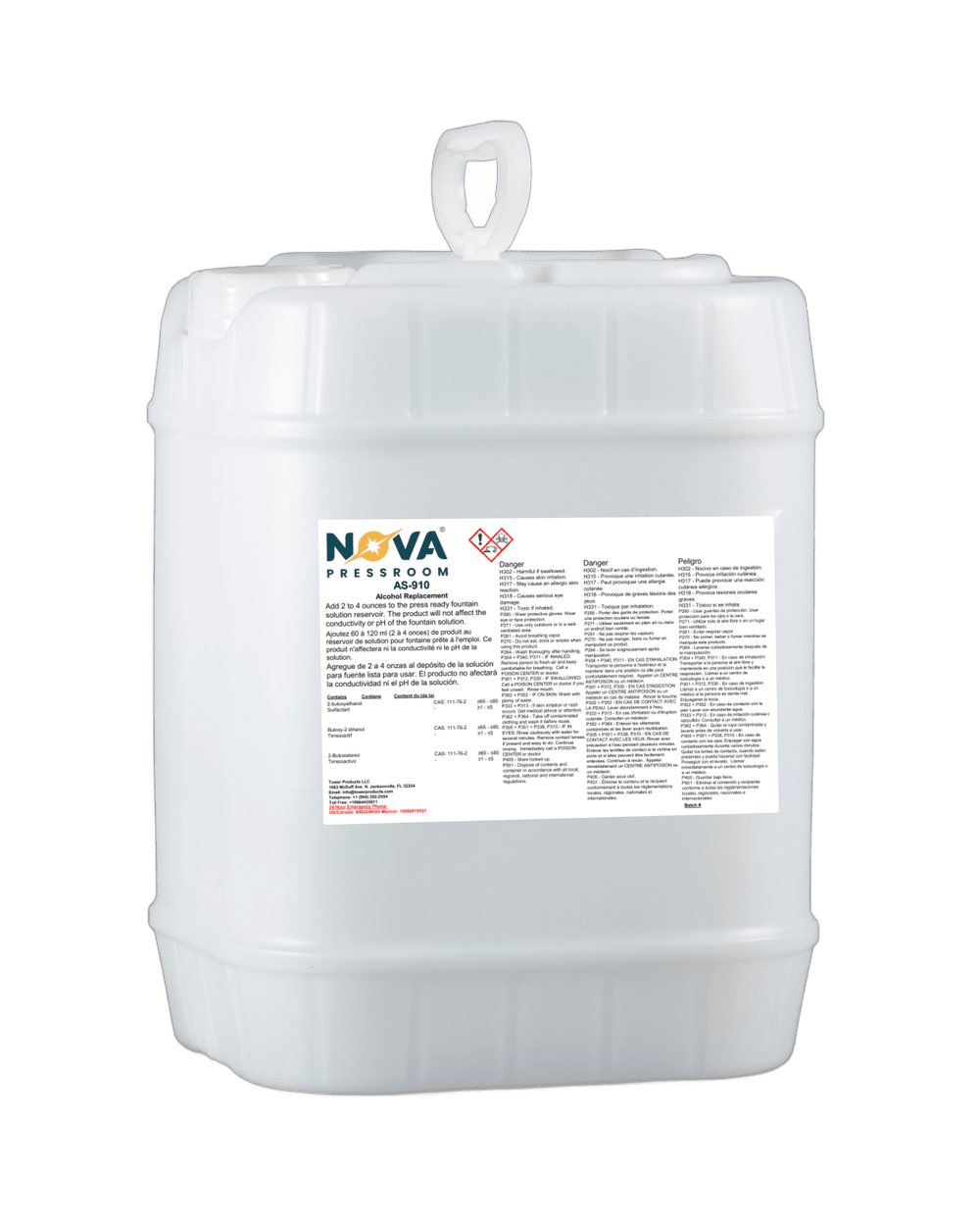 NovaFount AS-910 — alcohol substitute container