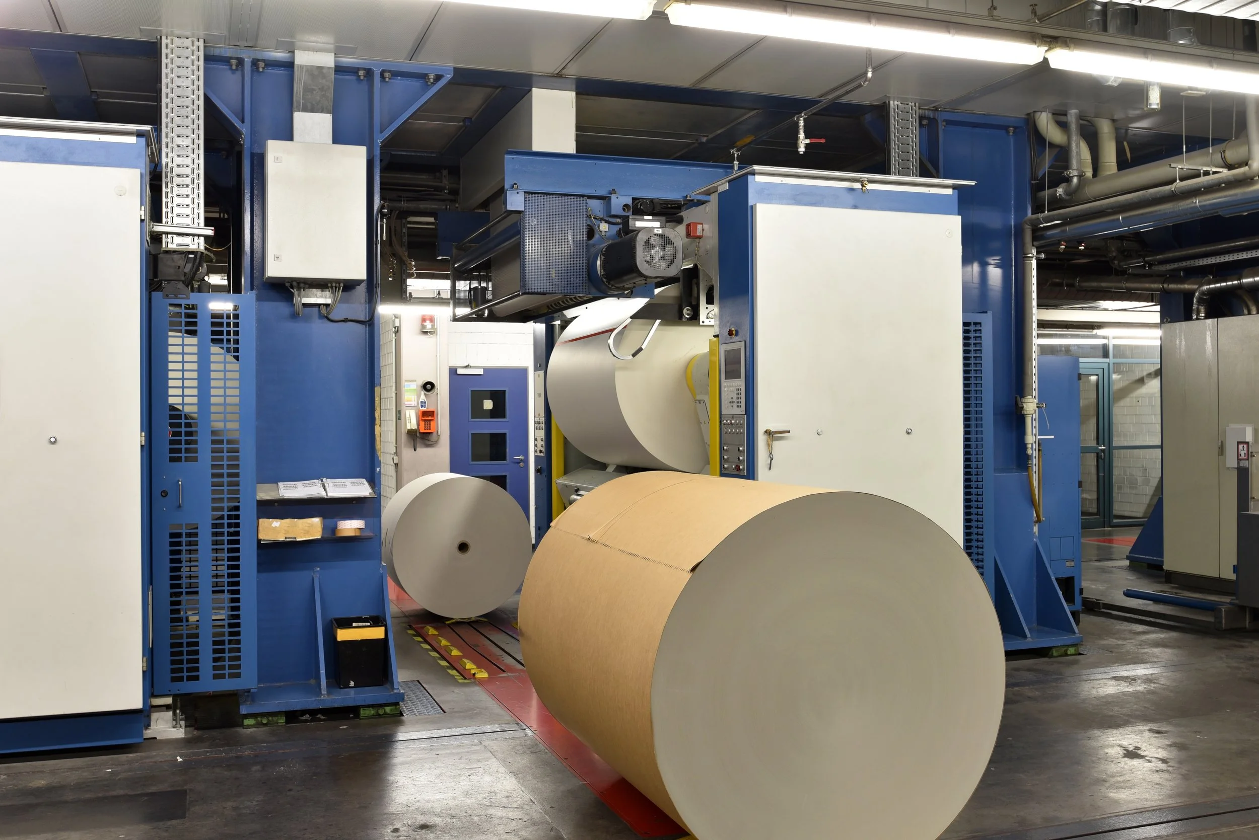 Image of an offset printing press