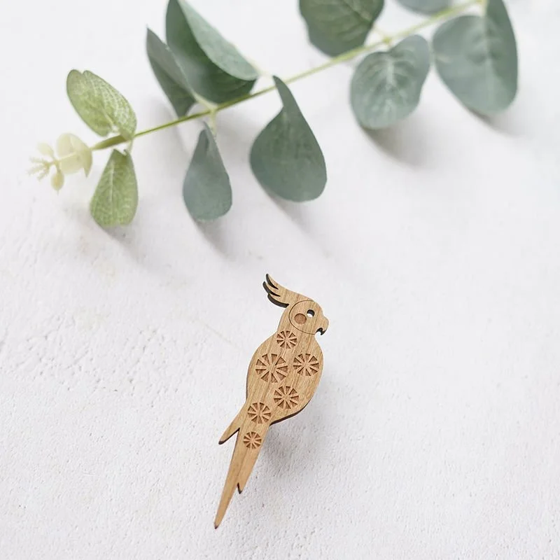 cockatiel brooch