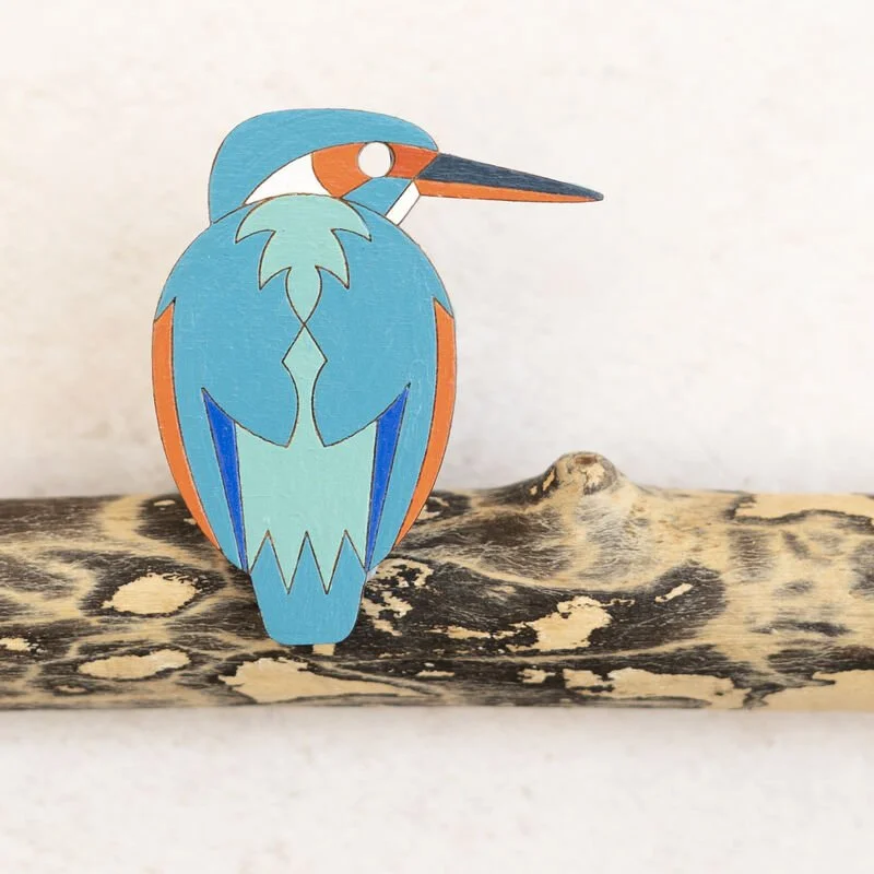 kingfisher brooch