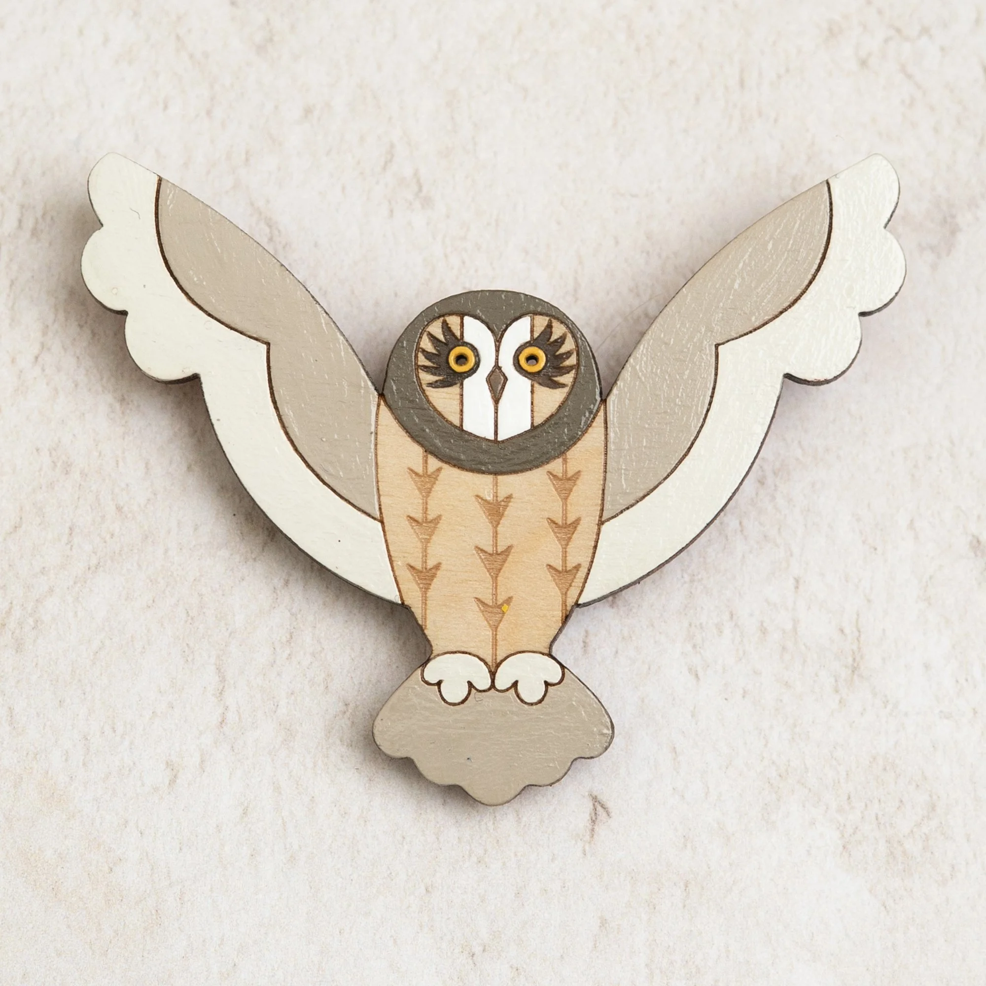 Shark Alley Short Eared Owl Brooch 5.jpg