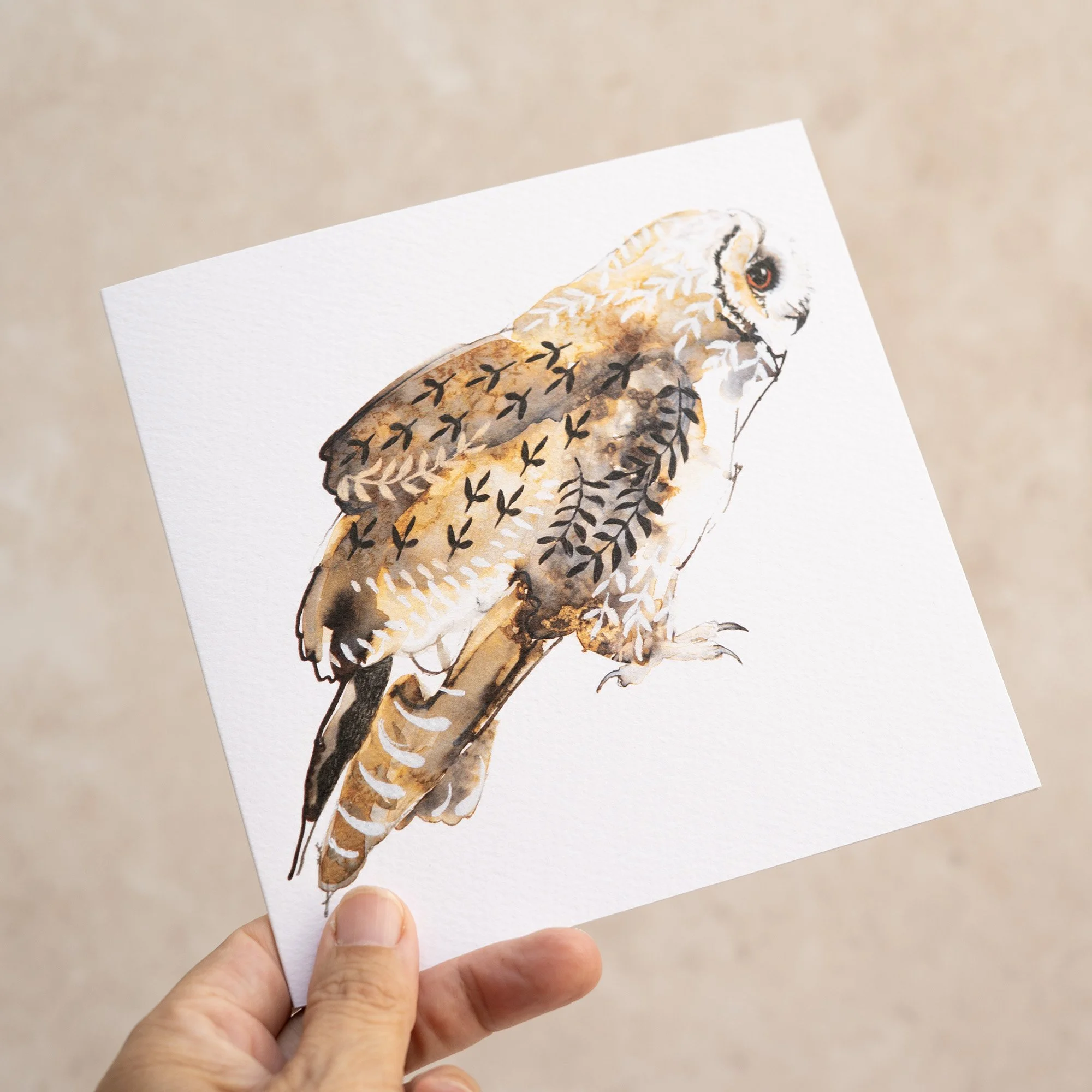 Shark Alley Long Eared Owl Greetings Card 3.jpg