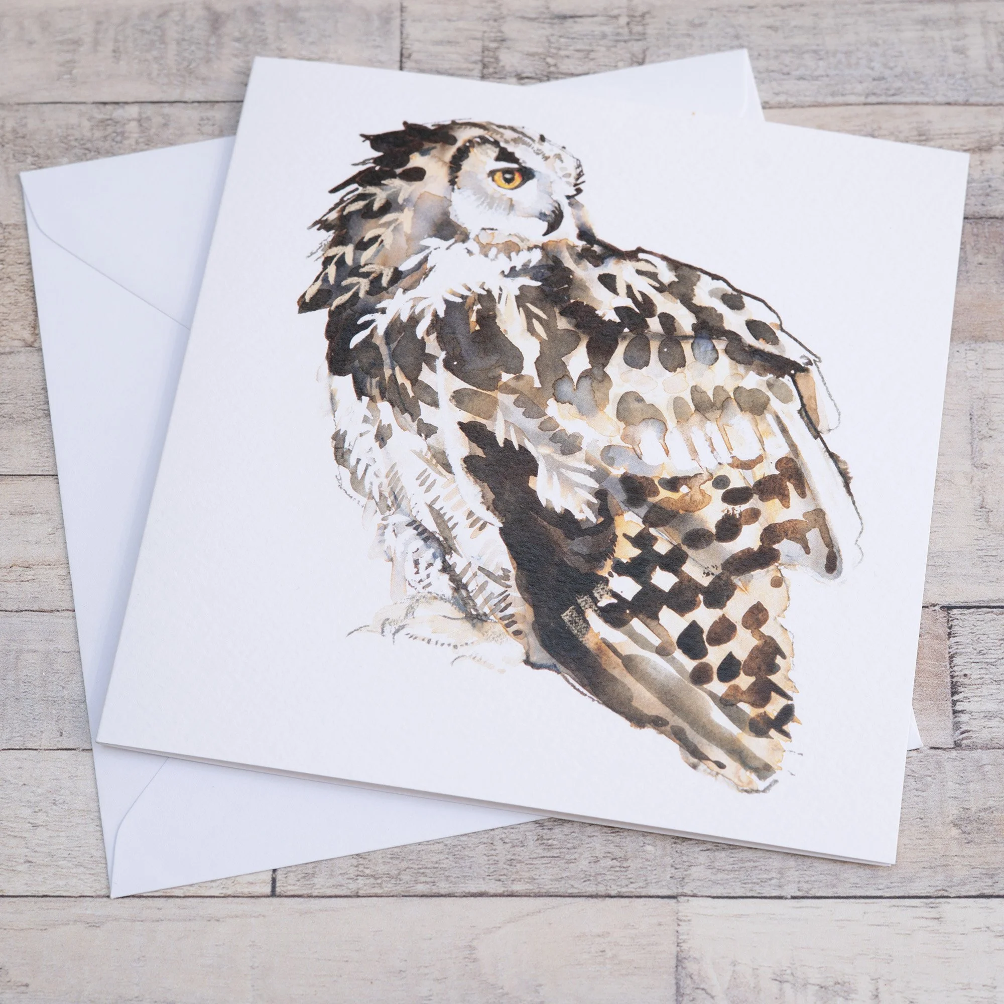 Shark Alley Eagle Owl Greetings Card 1a.jpg