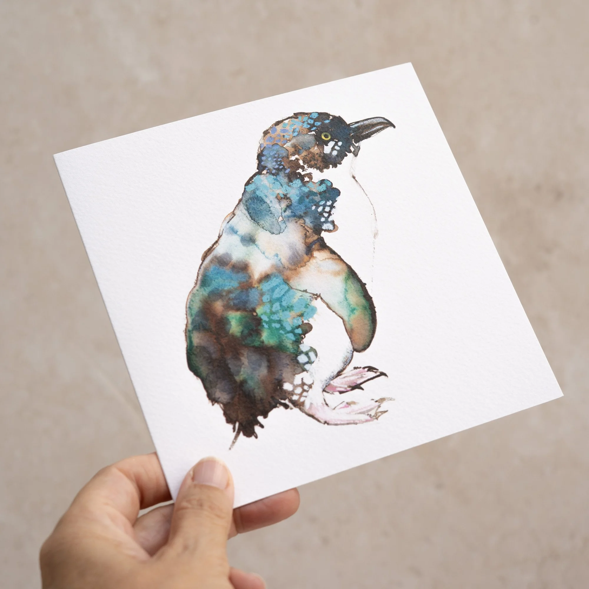 Shark Alley Little Penguin Greetings Card 3.jpg