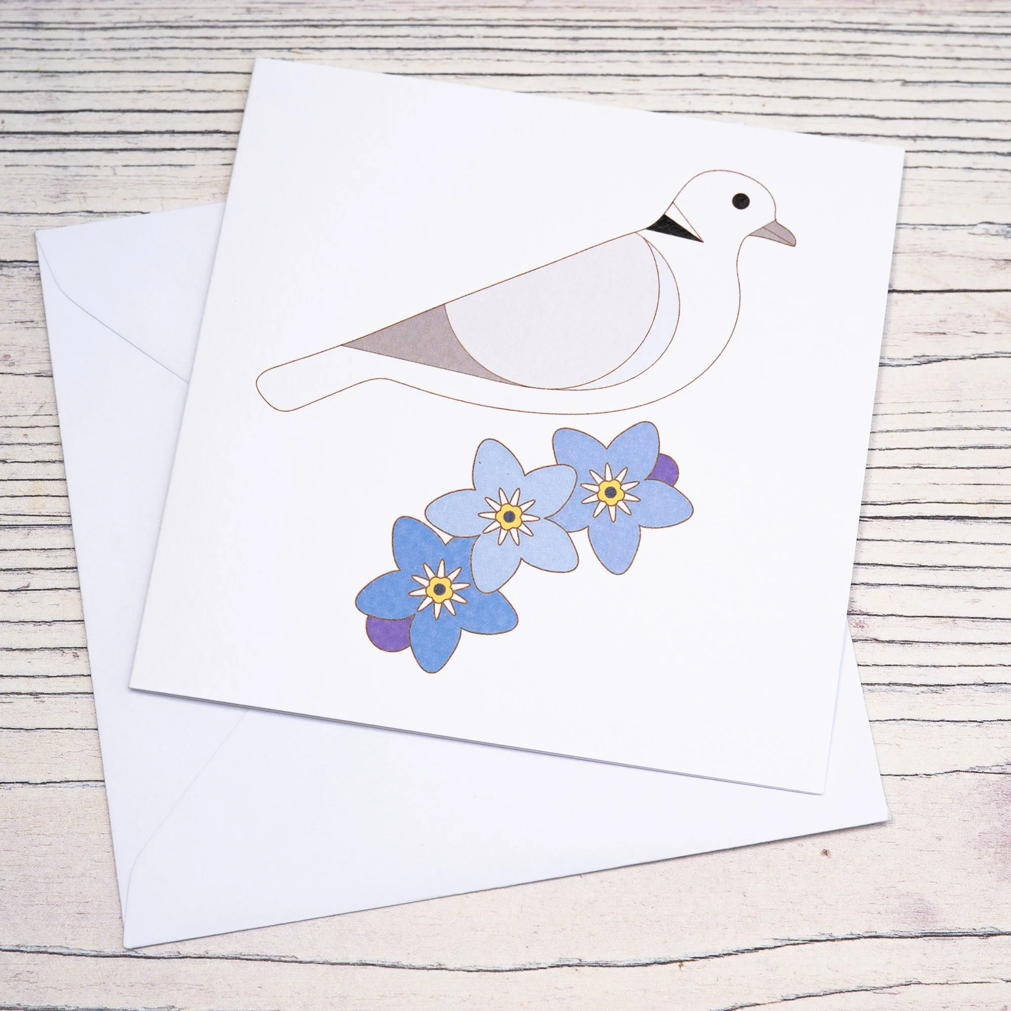 Shark Alley Dove Forget Me Not Greetings Card 3.jpg
