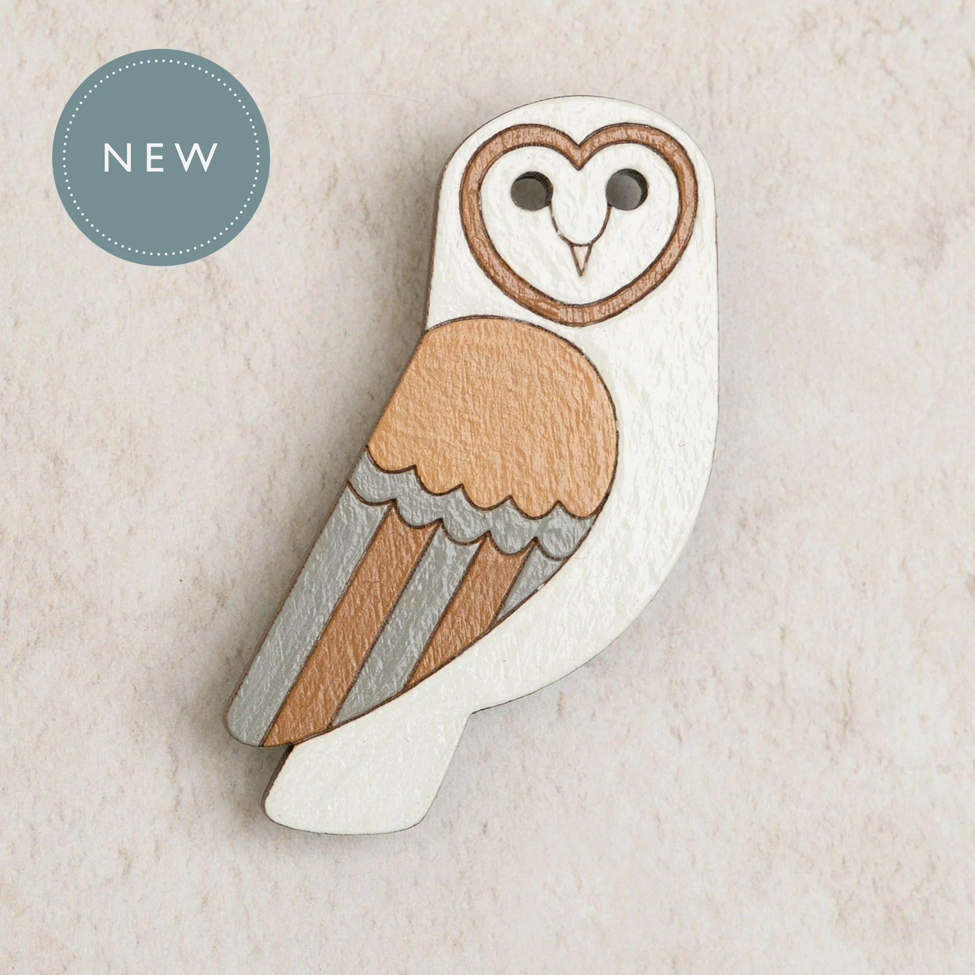 barn owl brooch