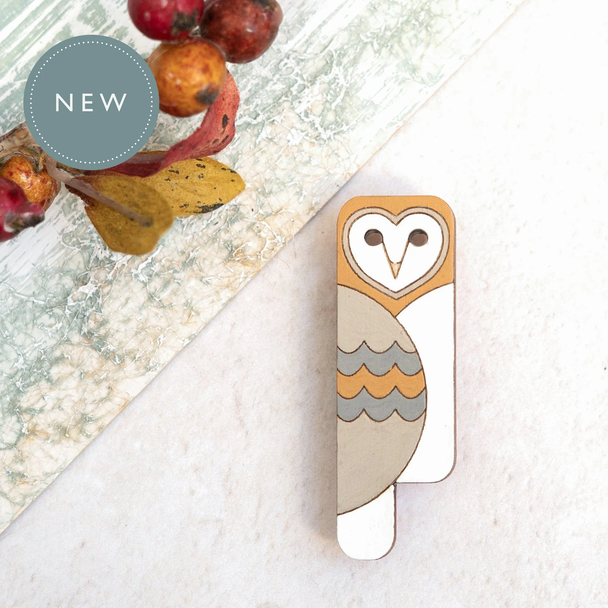 Shark Alley Deco Barn Owl Brooch 4a.jpg