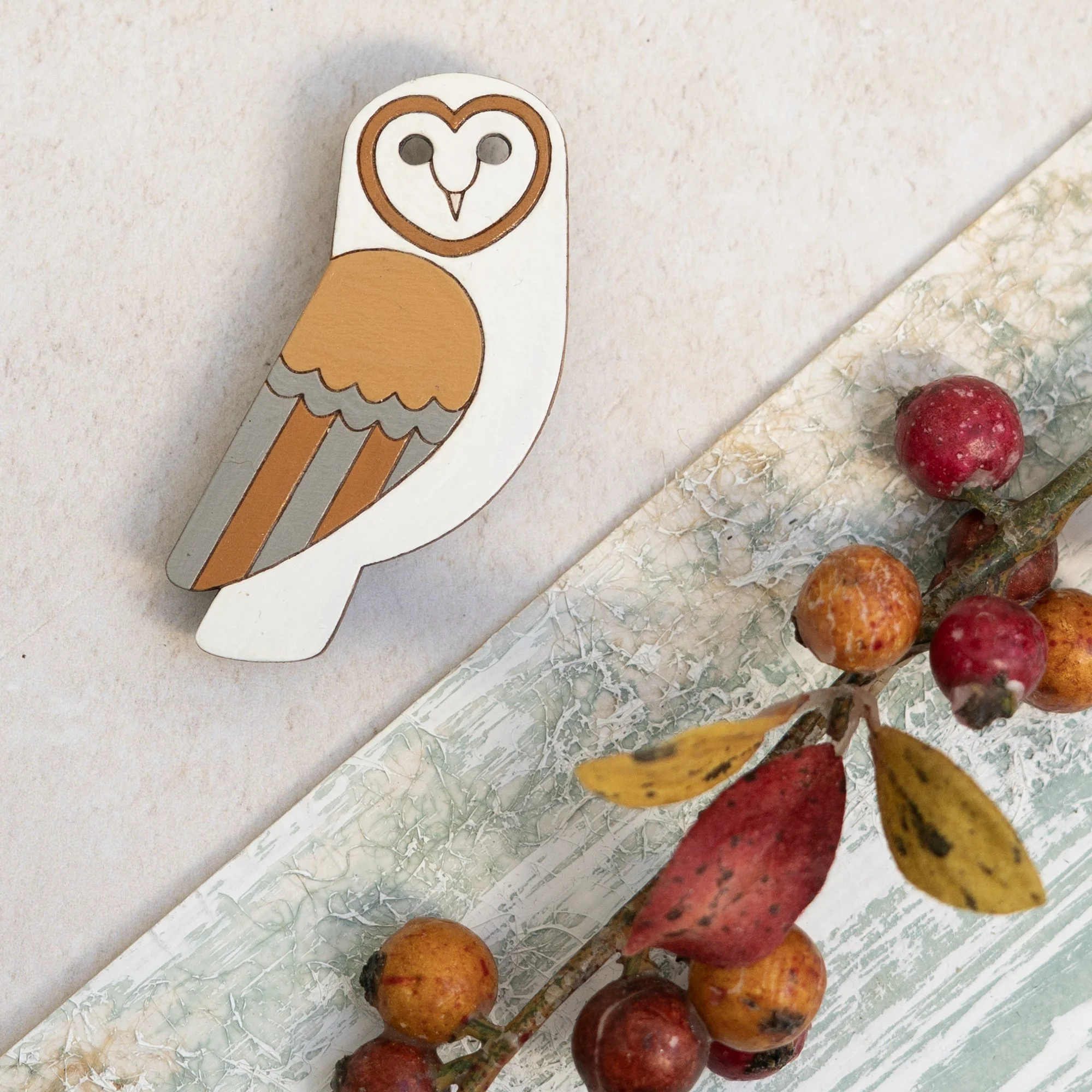Shark Alley Barn Owl Brooch 3.jpg