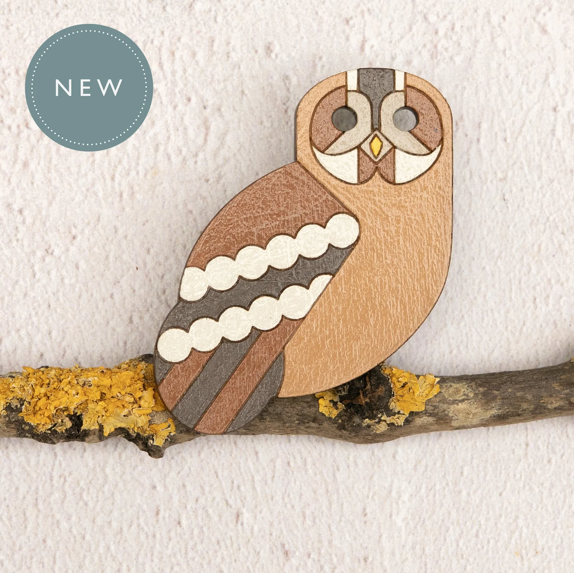 tawny owl brooch