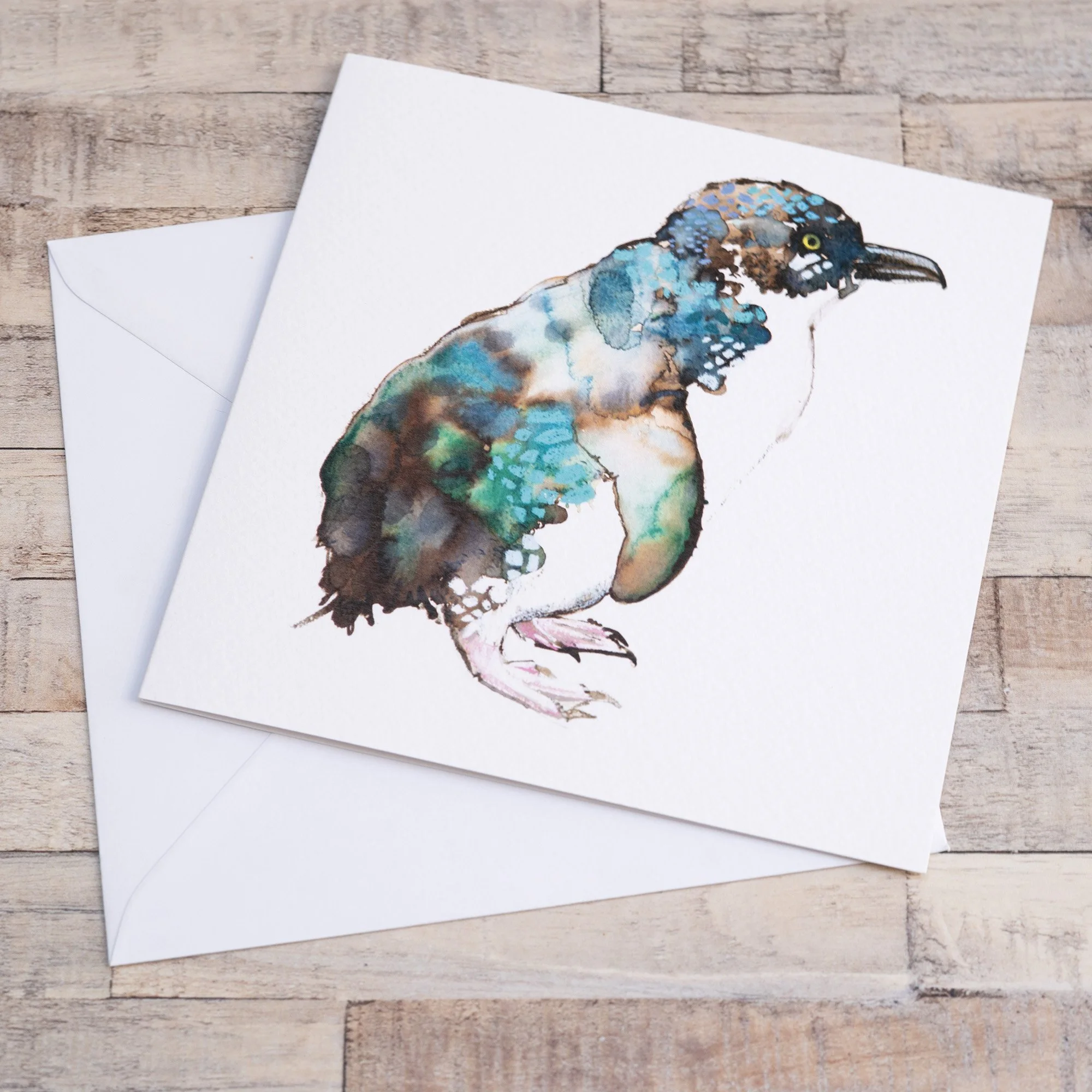 Shark Alley Little Penguin Greetings Card 1.jpg