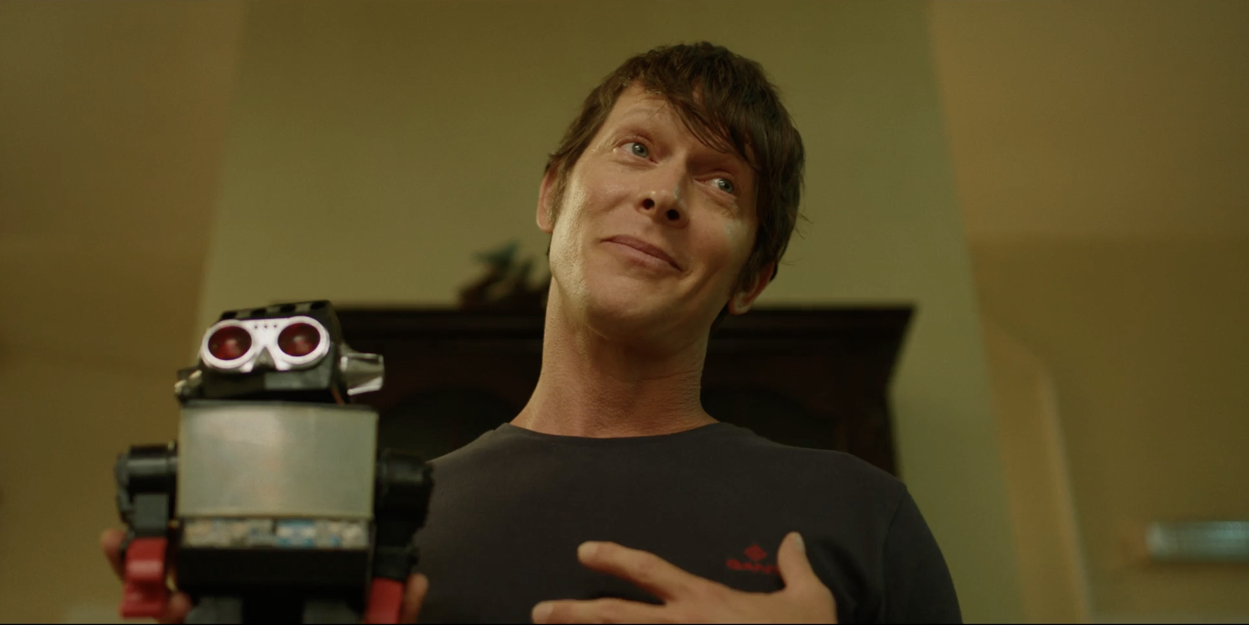 Scene from Finders Keepers (Lo Lariv), television series co-created by Erez Drigues, about three brothers fighting over the father's will.