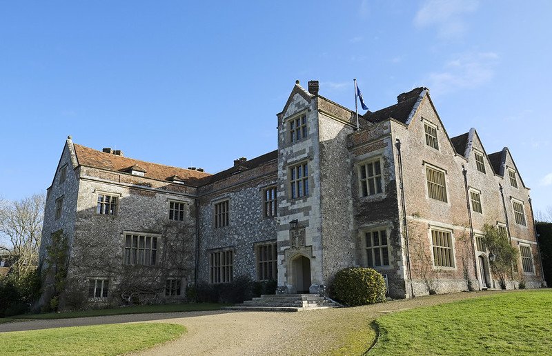Chawton House, belonged to Jane Austen's brother, Edward. the house, gardens, and library open to the public.