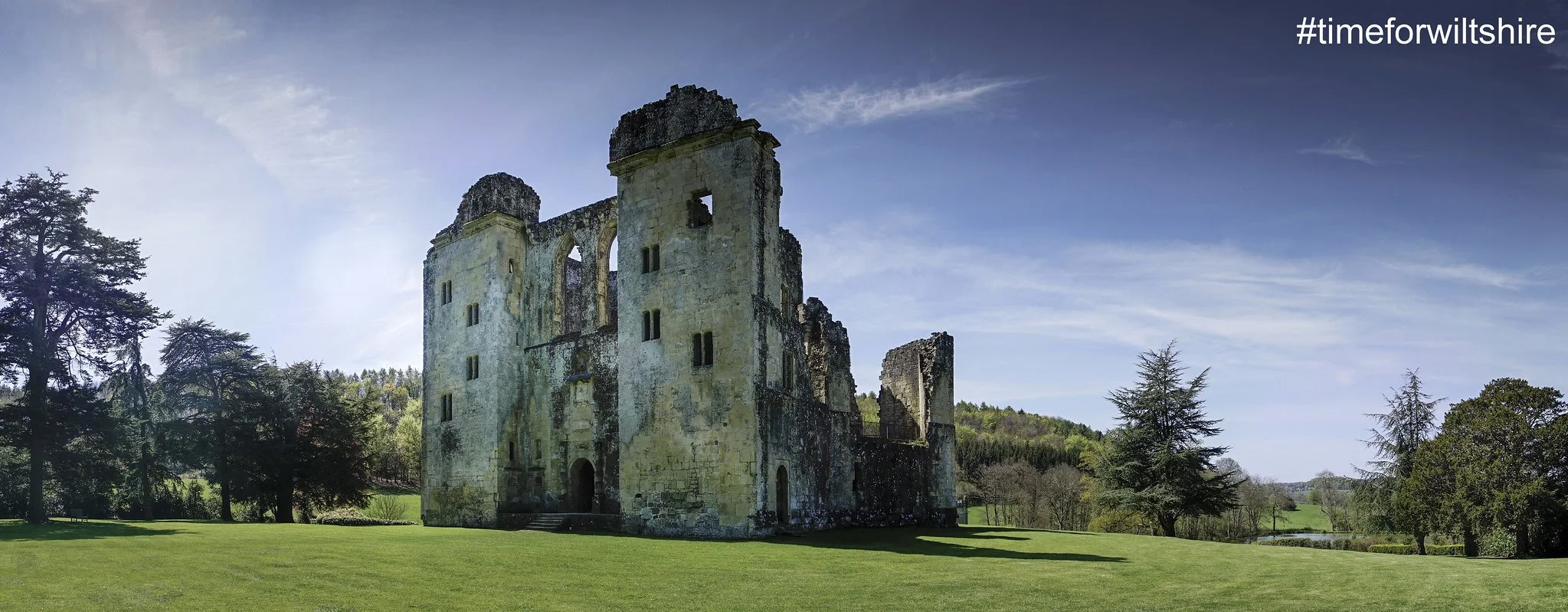 Old Wardour Castle is a ruined 14 Century Castle at Wardour.