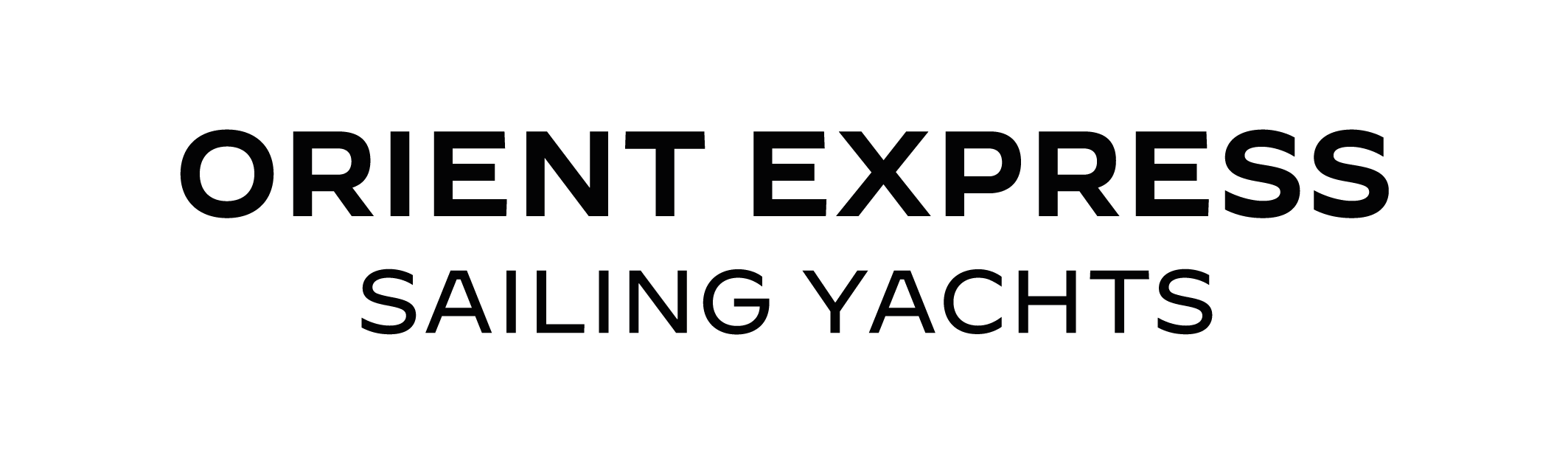 ORIENT EXPRESS SAILING YACHTS logo in black text.