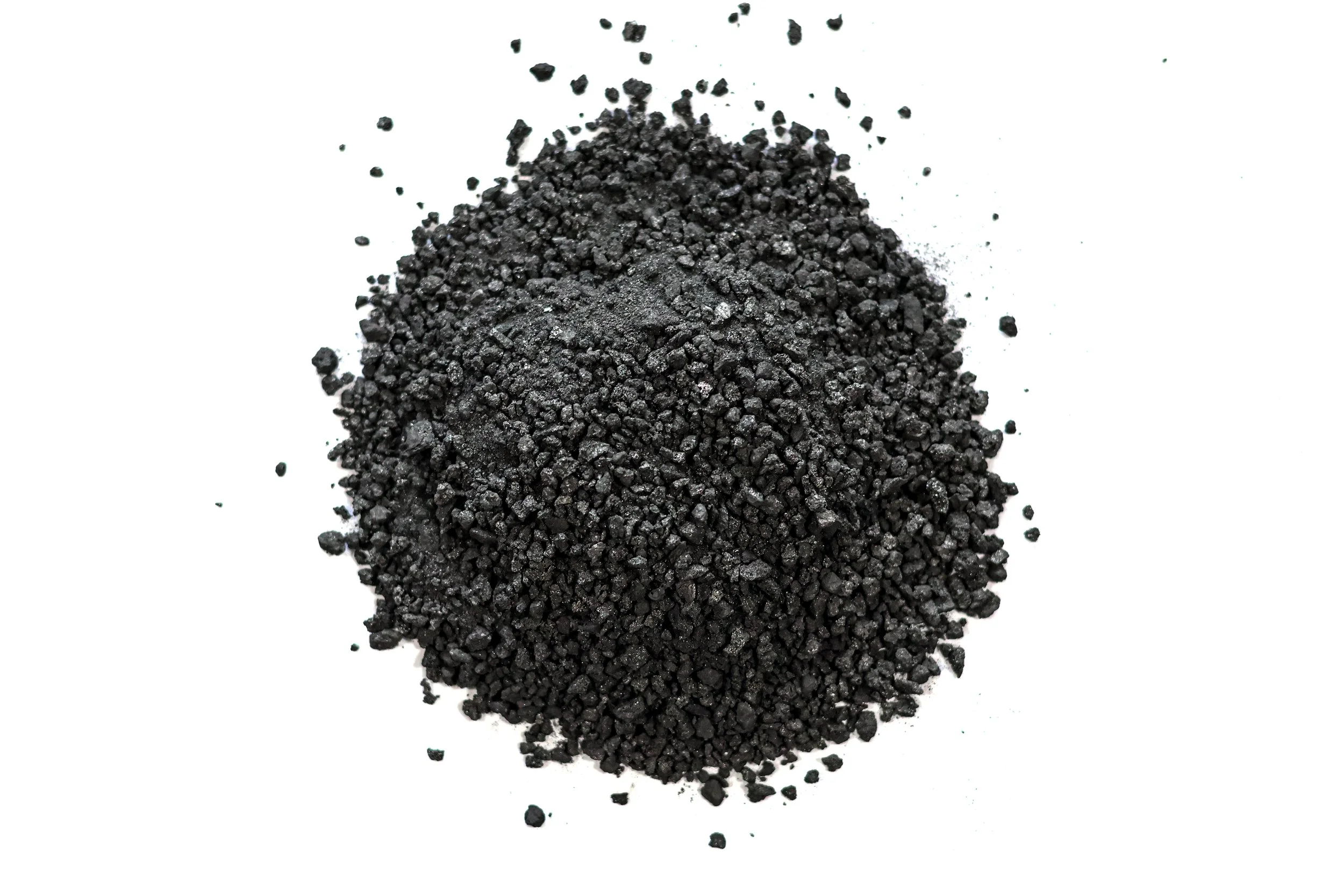 Processed petroleum coke, granulometry: 0.5 - 3.0 mm