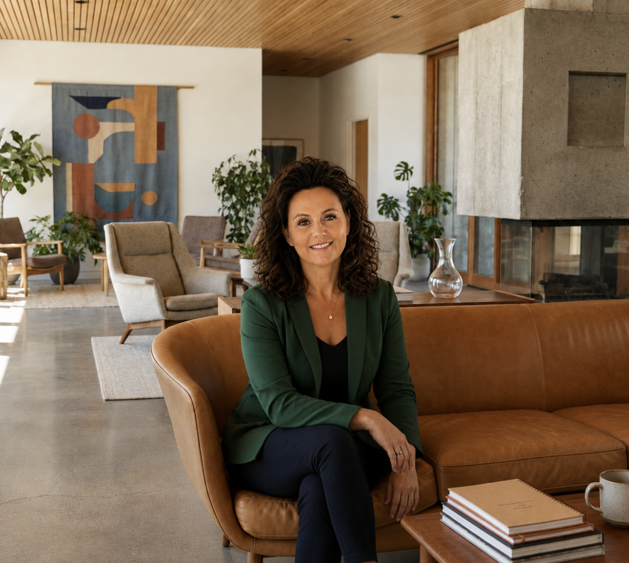 A warm, welcoming therapy setting where you can feel comfortable, heard, and supported while working toward meaningful personal growth and positive change.