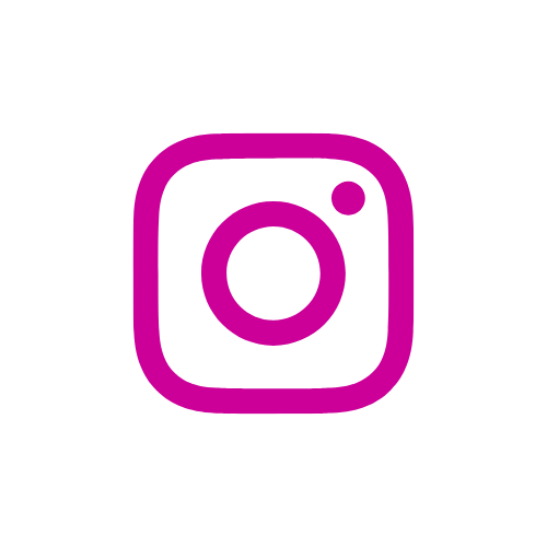 Pink Instagram logo on a black background.