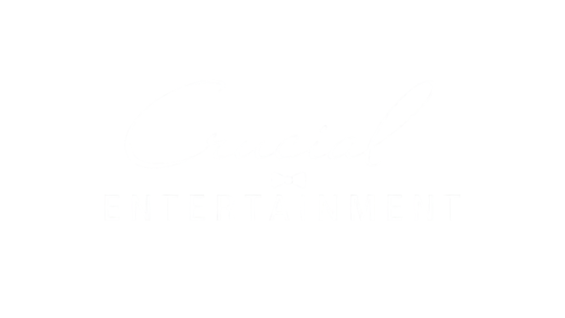Black background with white text that reads "Crucial ENTERTAINMENT" with a small bowtie icon between the words.