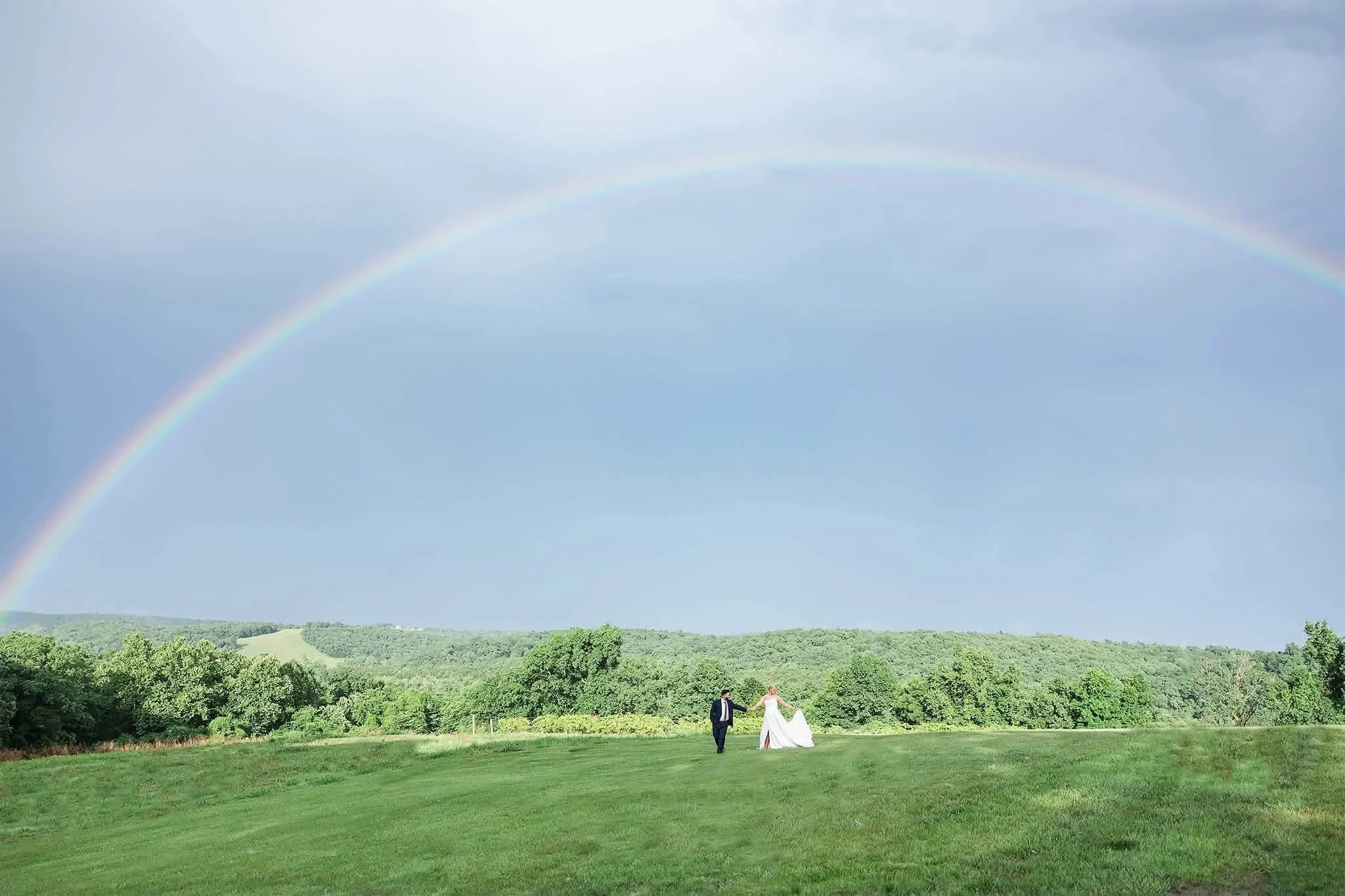 McNeil under a rainbow