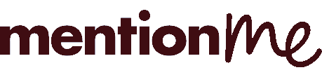 The Mention Me logo with "mention" in bold and "me" in a cursive font.