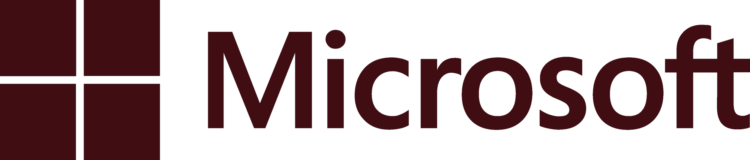 Microsoft logo with a window icon on the left.