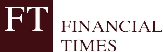 Logo of Financial Times with initials 'FT' and the full name 'Financial Times' next to it.