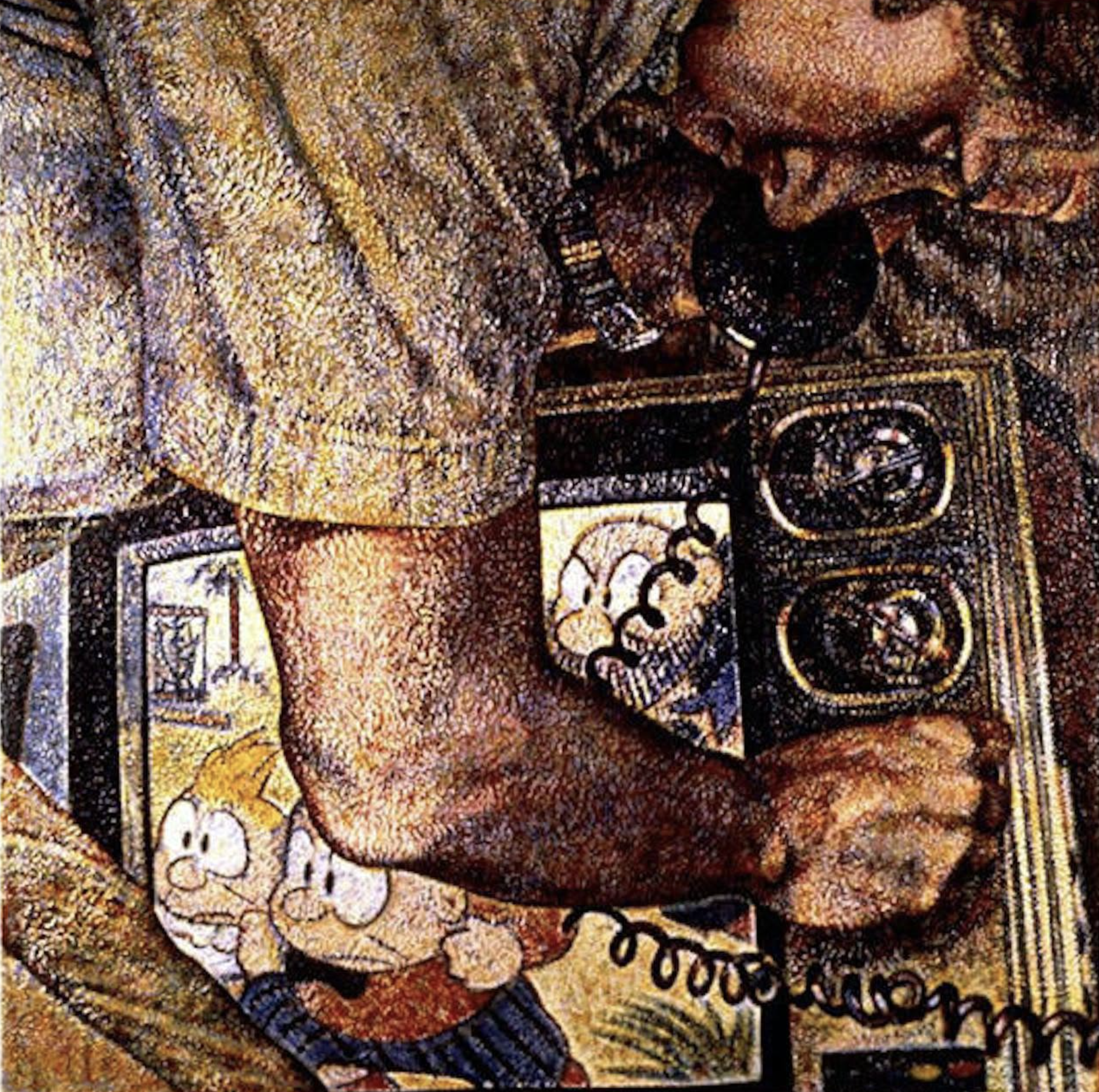 Biff Elrod, 1978, 72" x 72", Oil on polymered paper