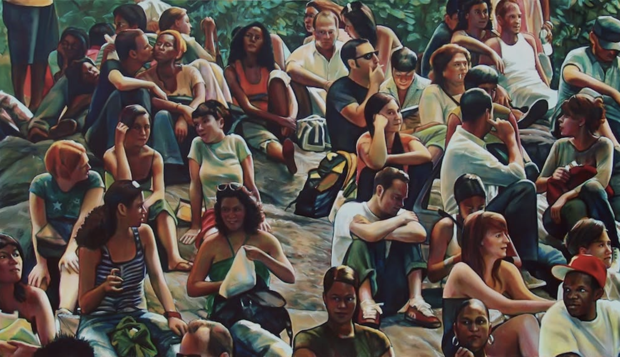 Collective Synchronicity, 2006, Oil on canvas, 48" x 84"