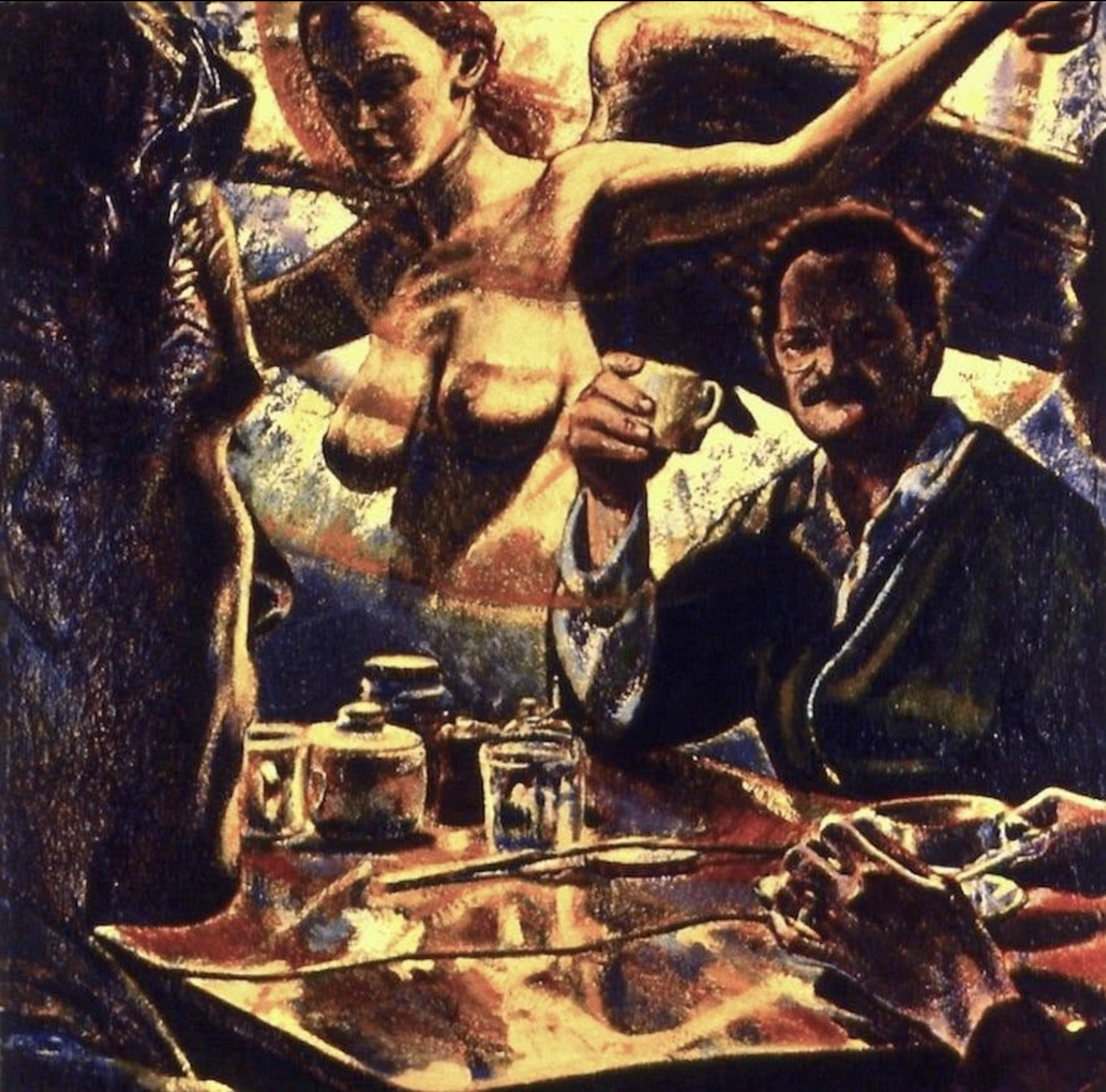 Psychosis and Toast, 1982, Oil on canvas, 72" x 72"