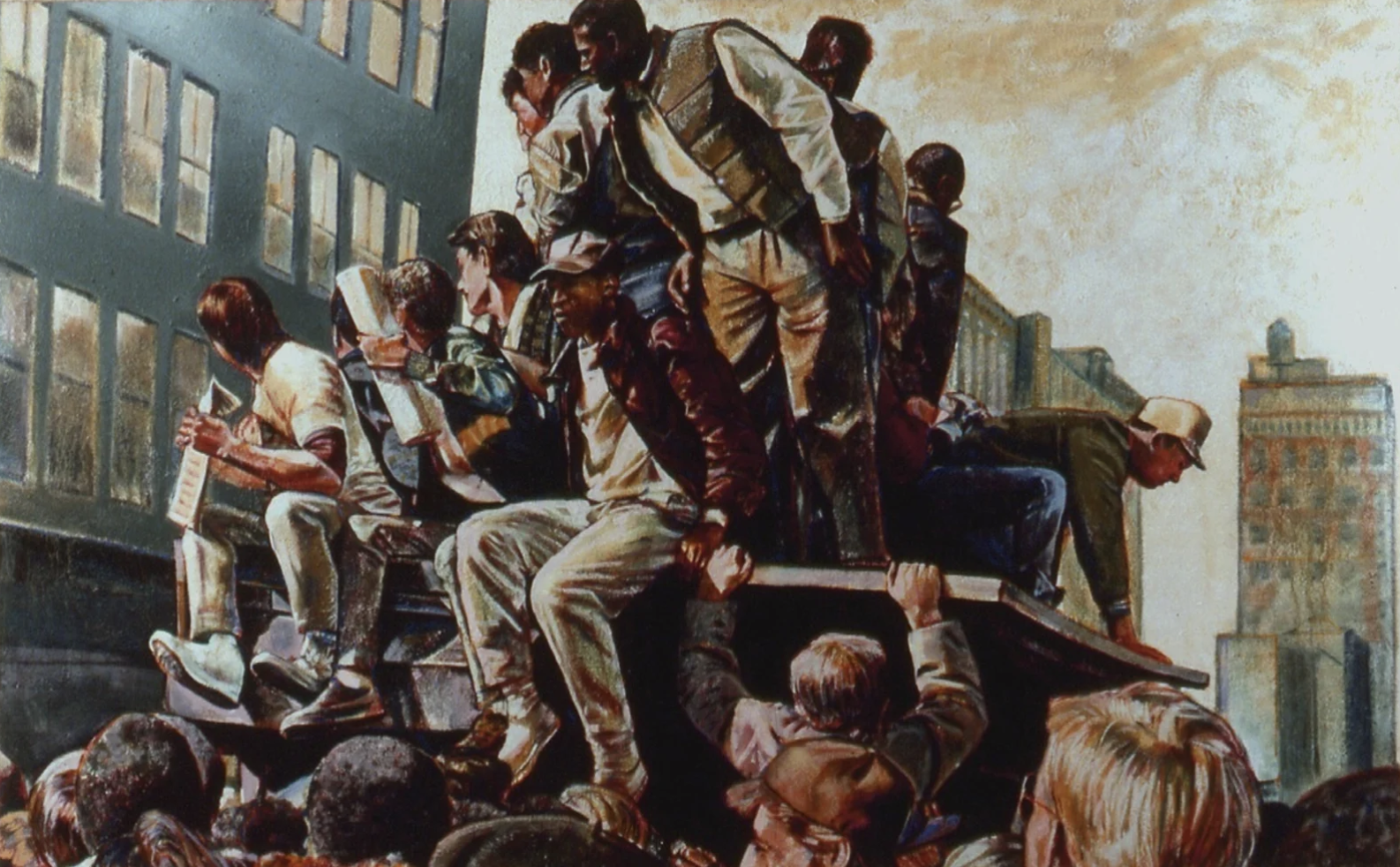 Raft, 1987
Oil on canvas, 114" x 71"