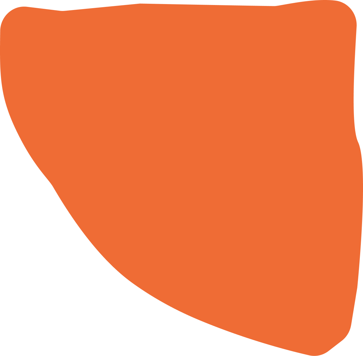 Orange design shape.