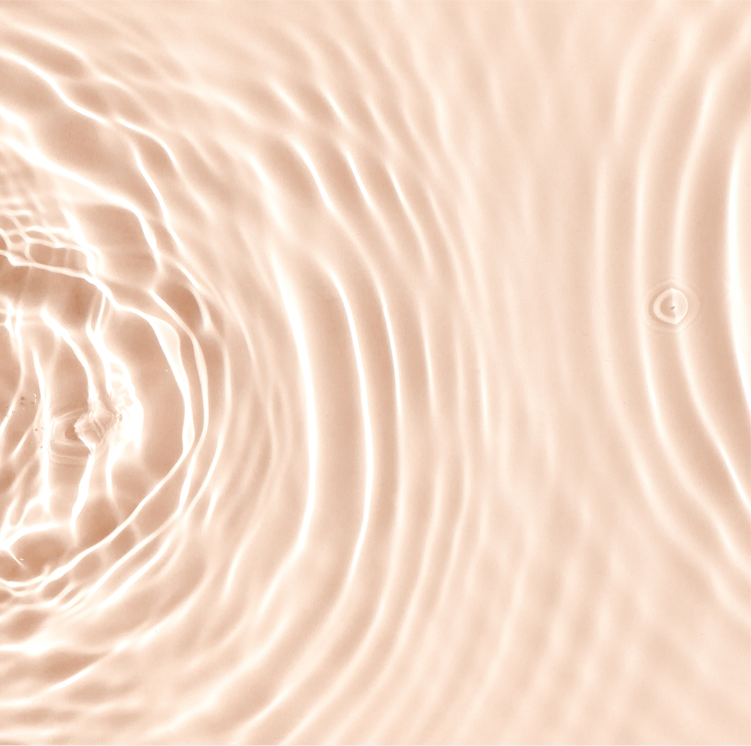 Water texture ripples over a clean transparent water abstract background in beige color