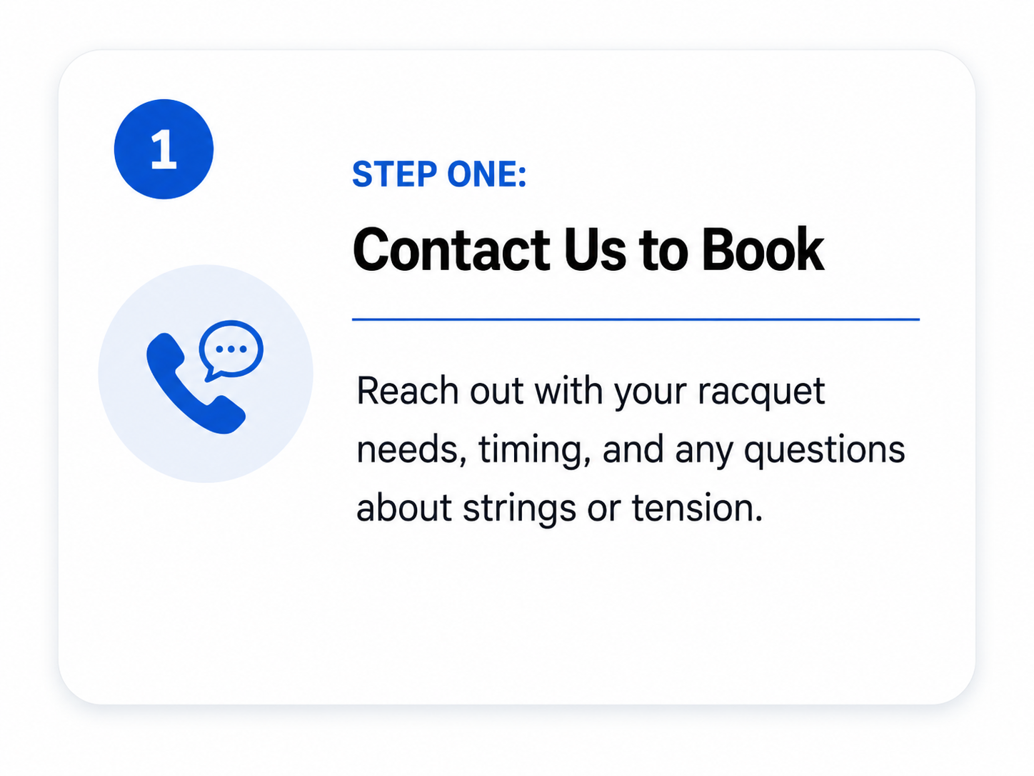 Image of How to Contact Precision Stringing Lab to schedule professional tennis racquet stringing in Wilmington, Delaware.