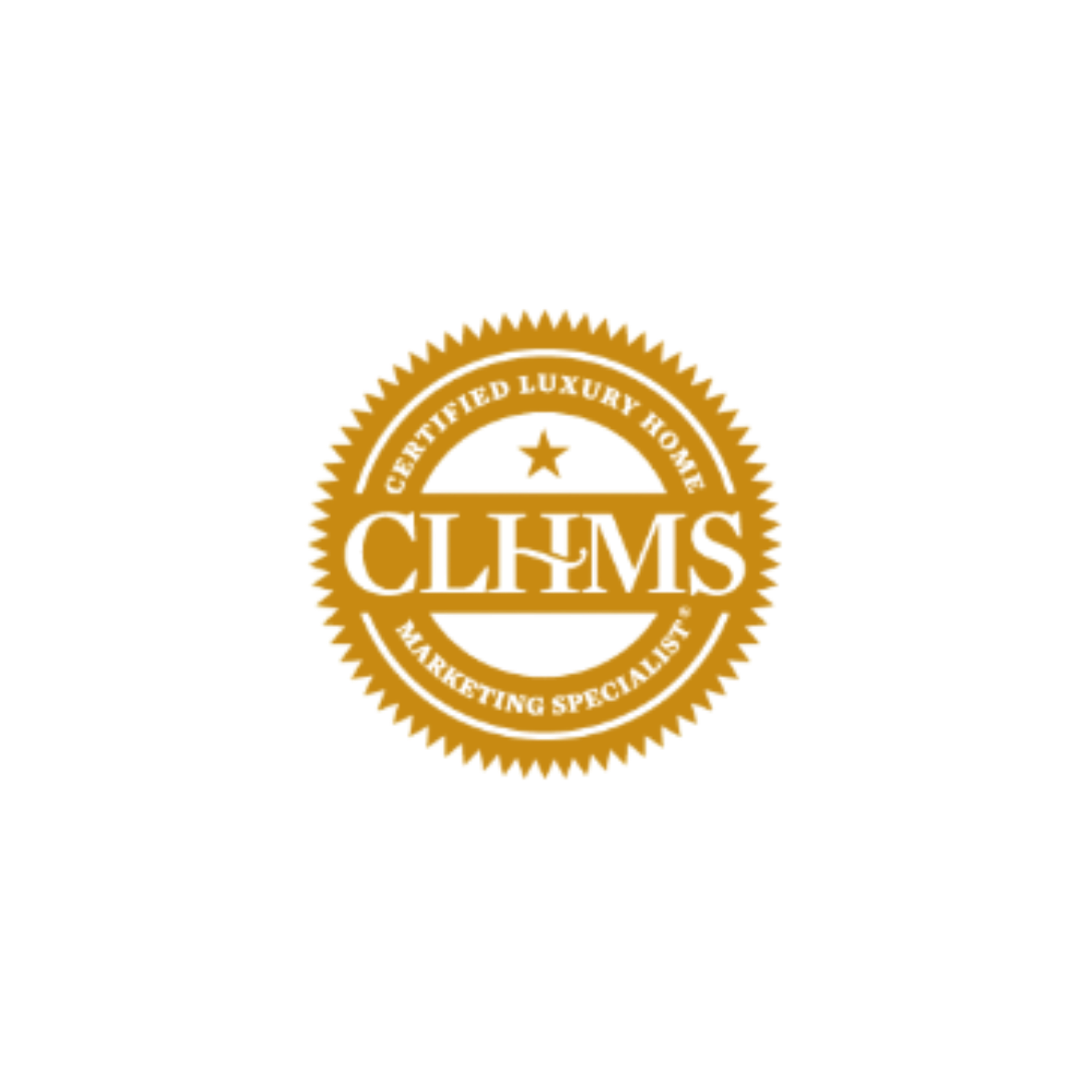 Gold seal of the Institute for Luxury Home Marketing with 'CHAMPIONS' written across the center and a star above the text.