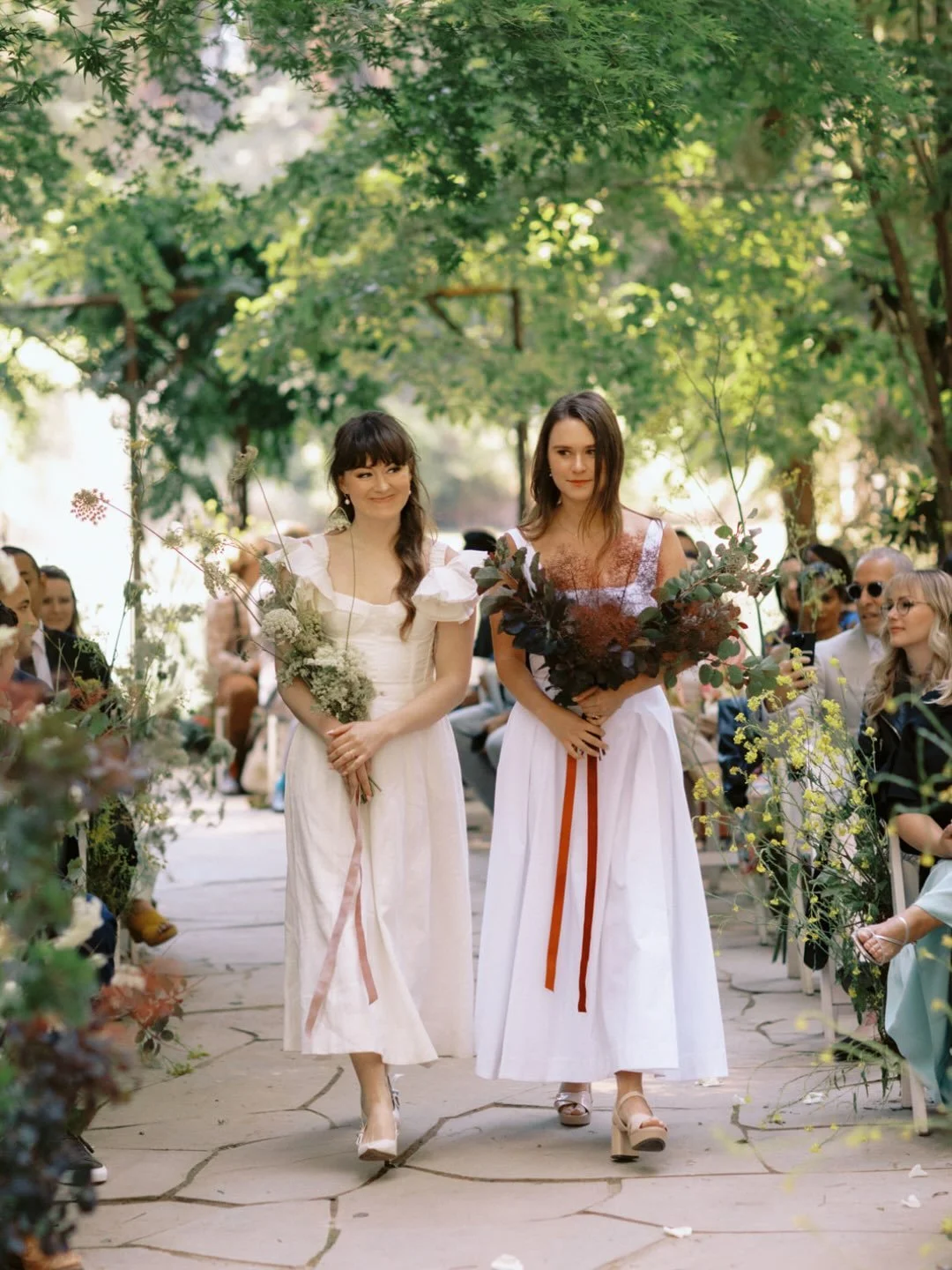 Nothing needed to match perfectly at Linda and Clarko&rsquo;s wedding. Each member of the wedding party carried a distinct bouquet: bold, unexpected, and full of personality. I loved how it made the procession feel less like a formality and more like