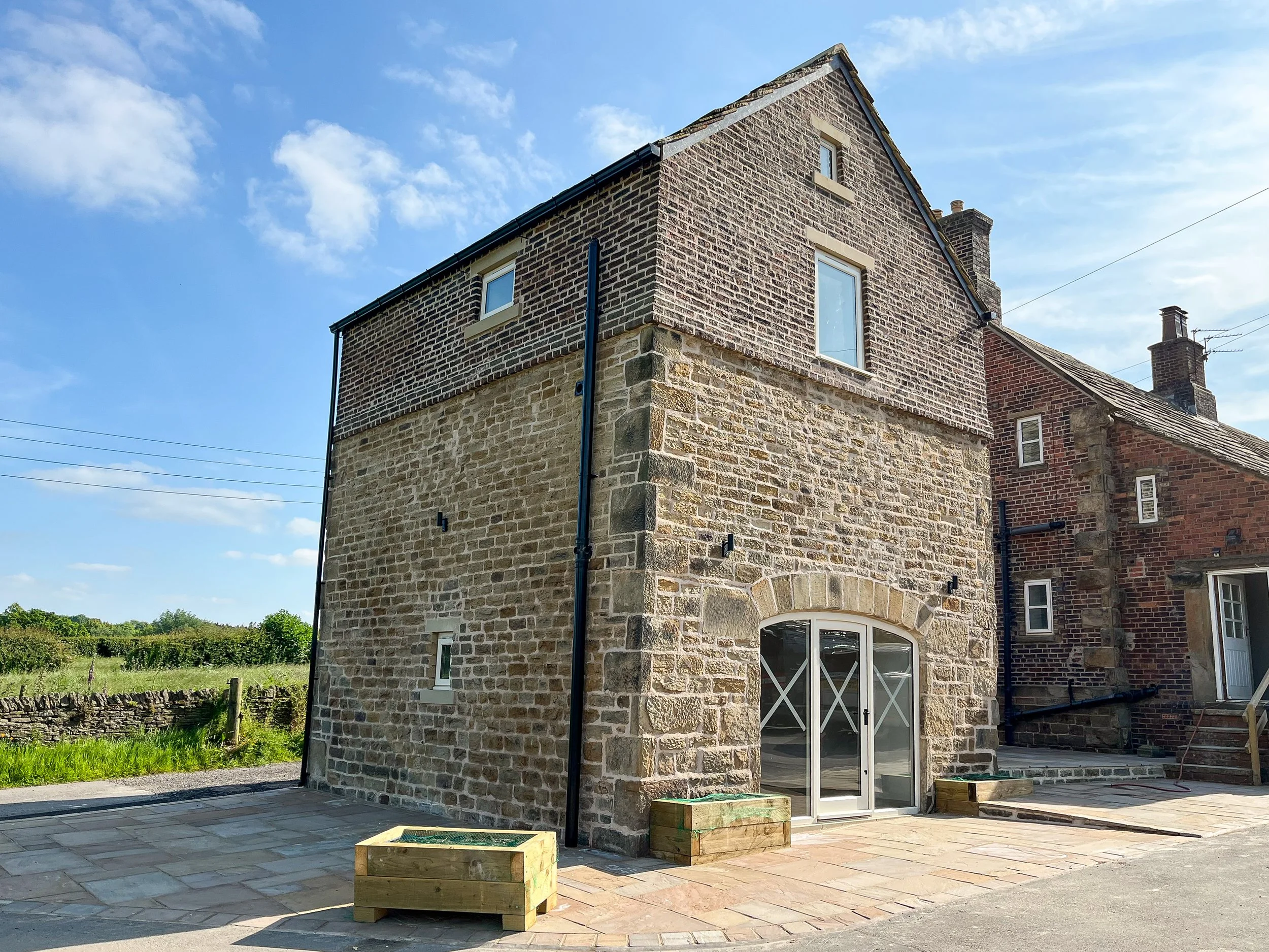 Restored stone barn following conversion into office accommodation